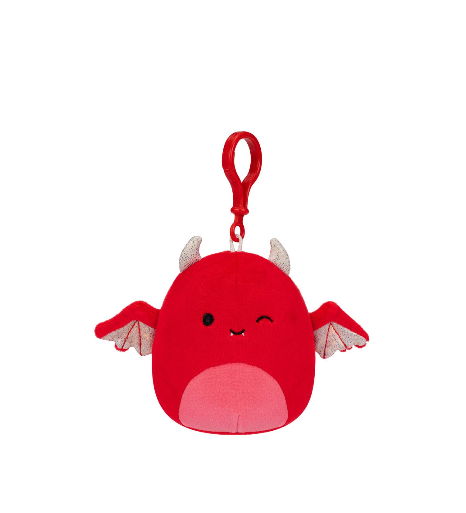 Squishmallows Halloween Red Bat Karlie Keychain