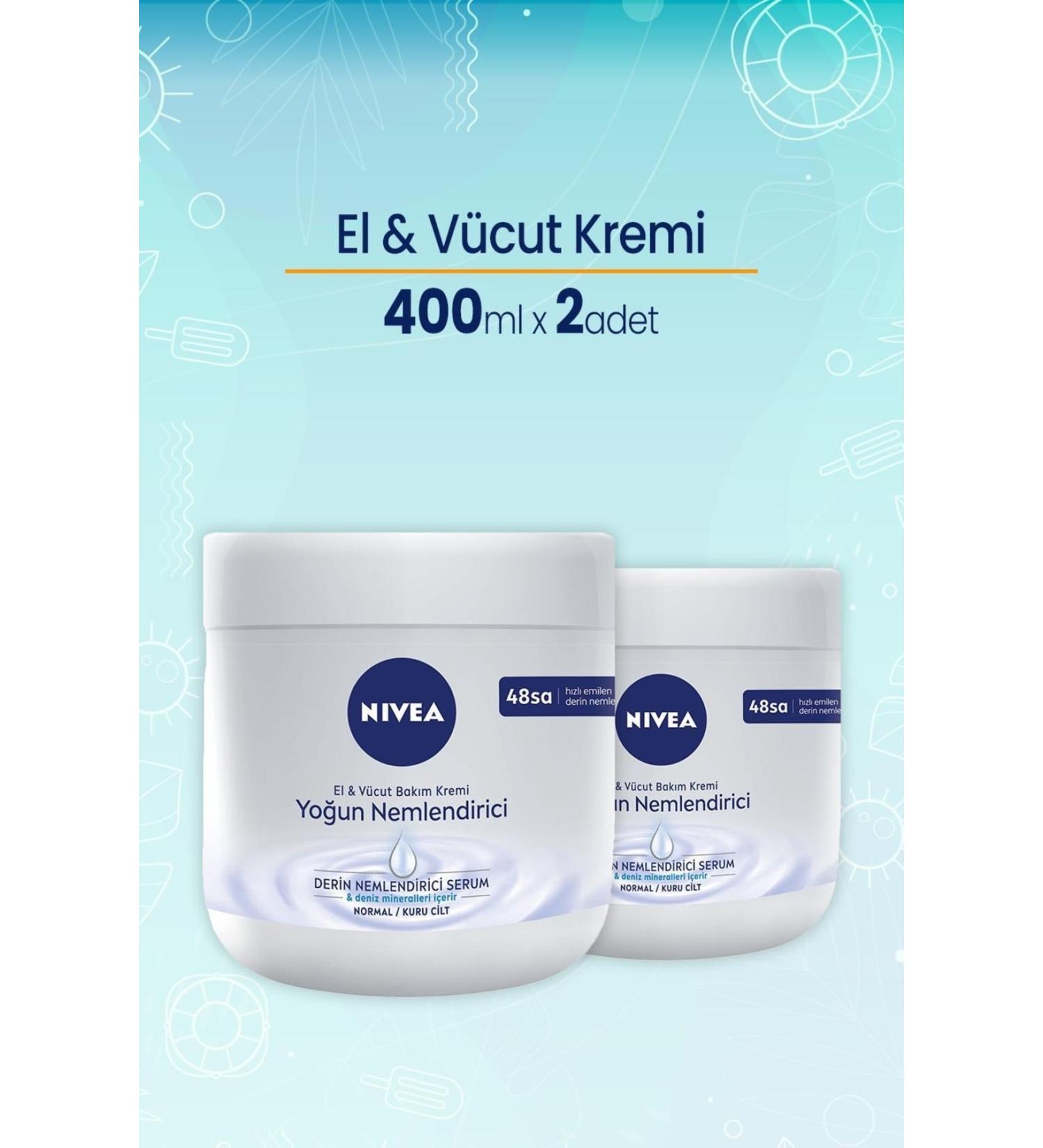 NIVEA Hand and Body Intensive Moisturizing Care Cream 400 Ml X 2 Pieces