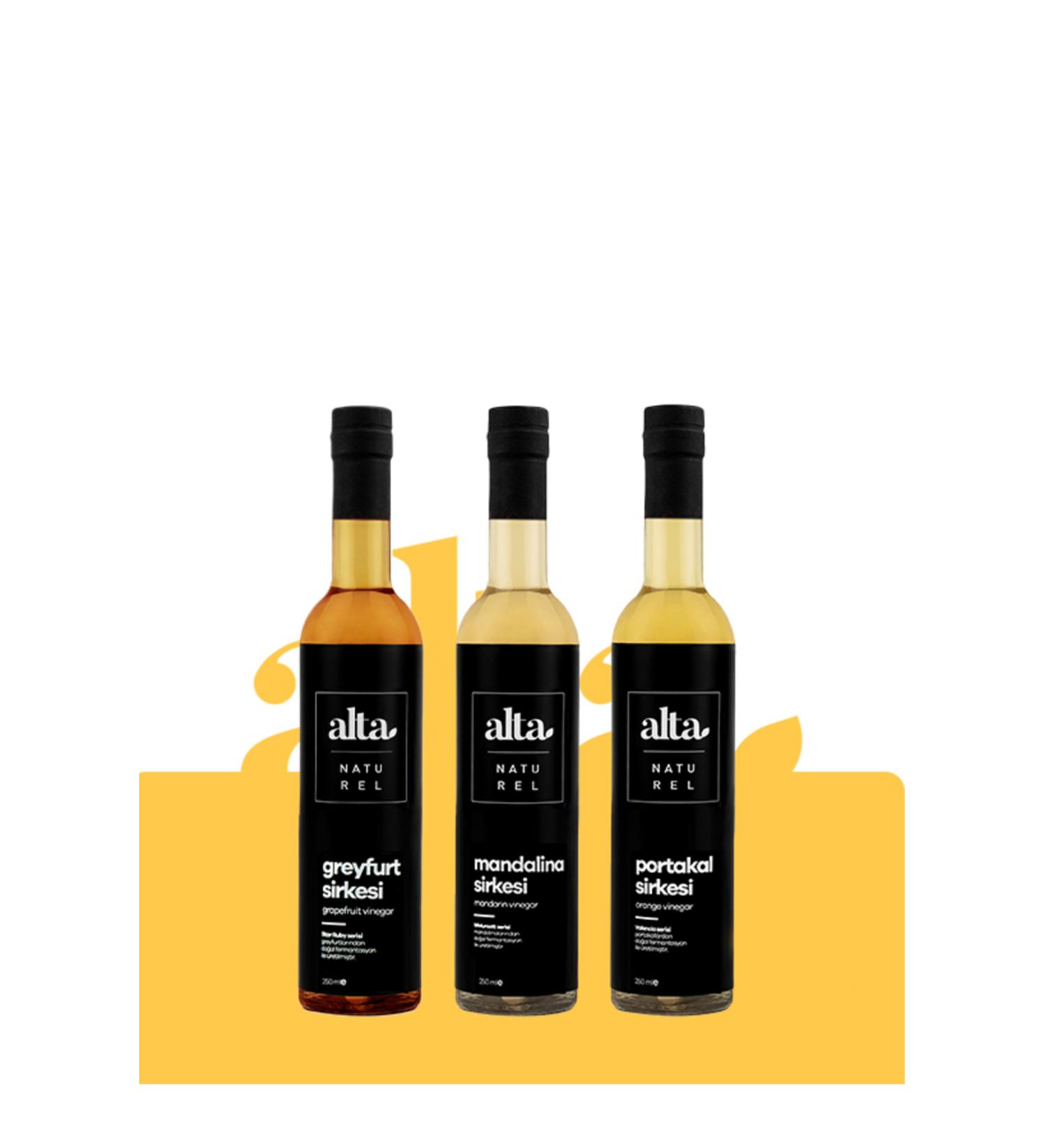Alta Naturel Small Vinegar Package Orange-grapefruit-tangerine (3X250ML)