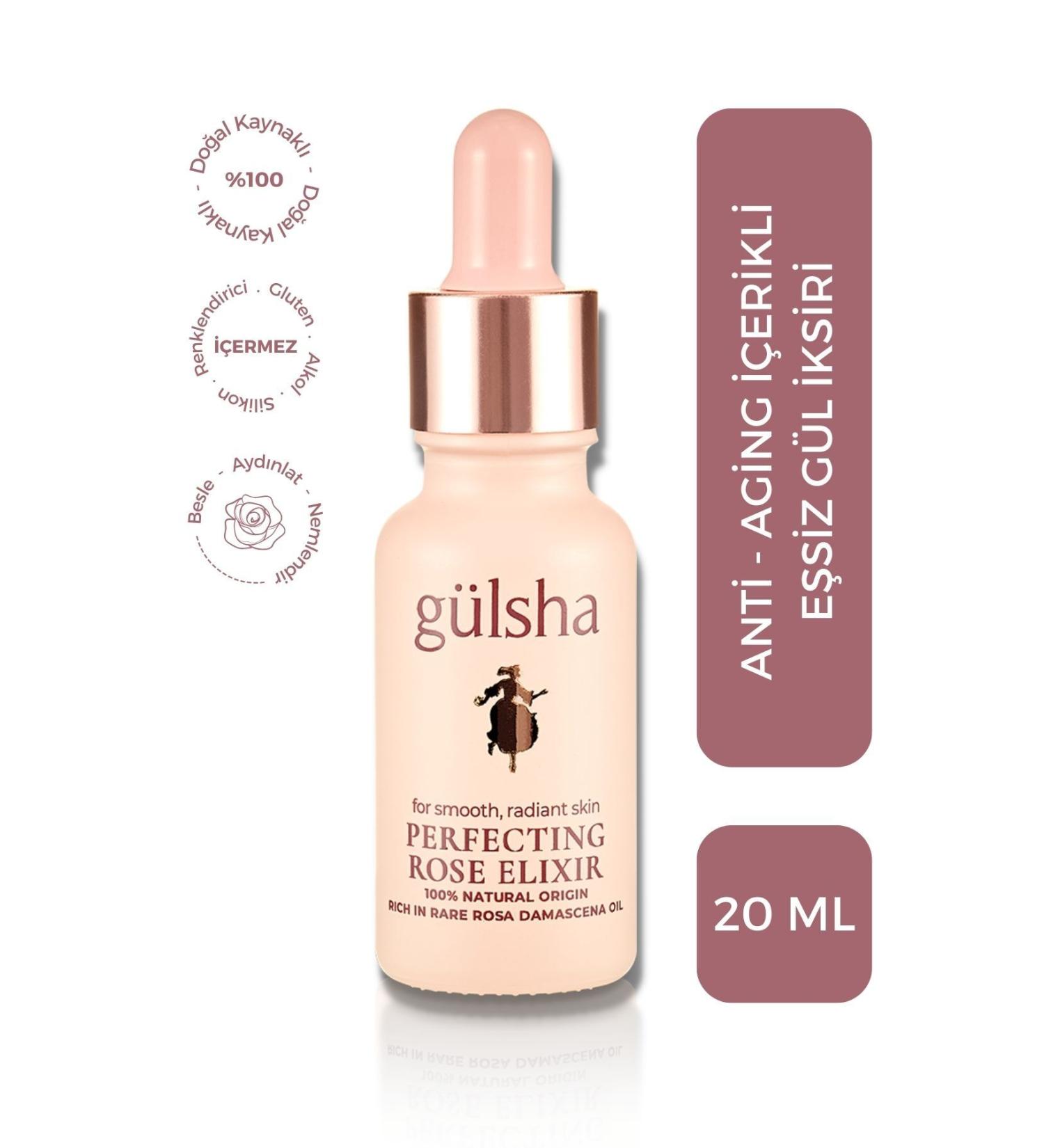G lsha Unique Rose Elixir Face Oil - Face Serum 20 ml - Buy Online on GoSupps.com