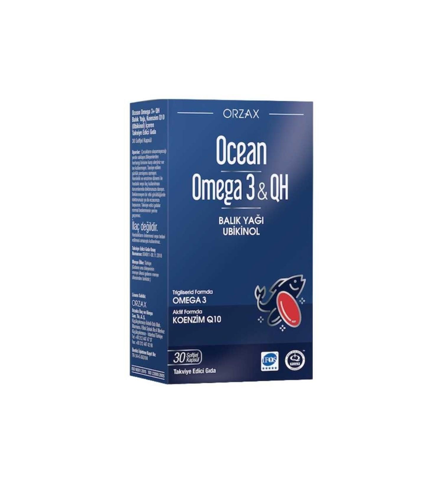 Ocean Plus Omega 3 & Qh 30 Capsules