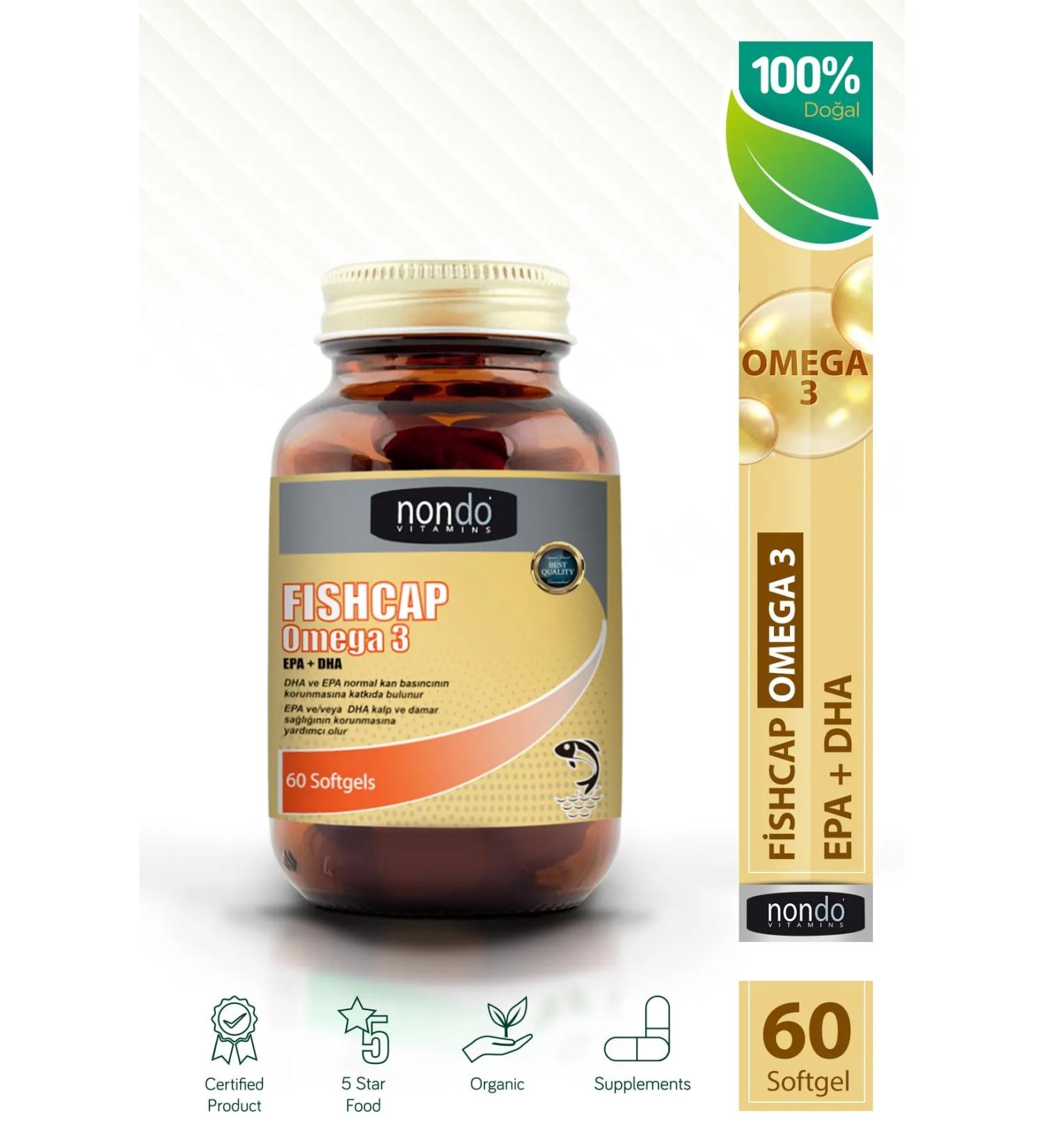 Nondo Vitamin Fishcap Omega 3 50 Capsules