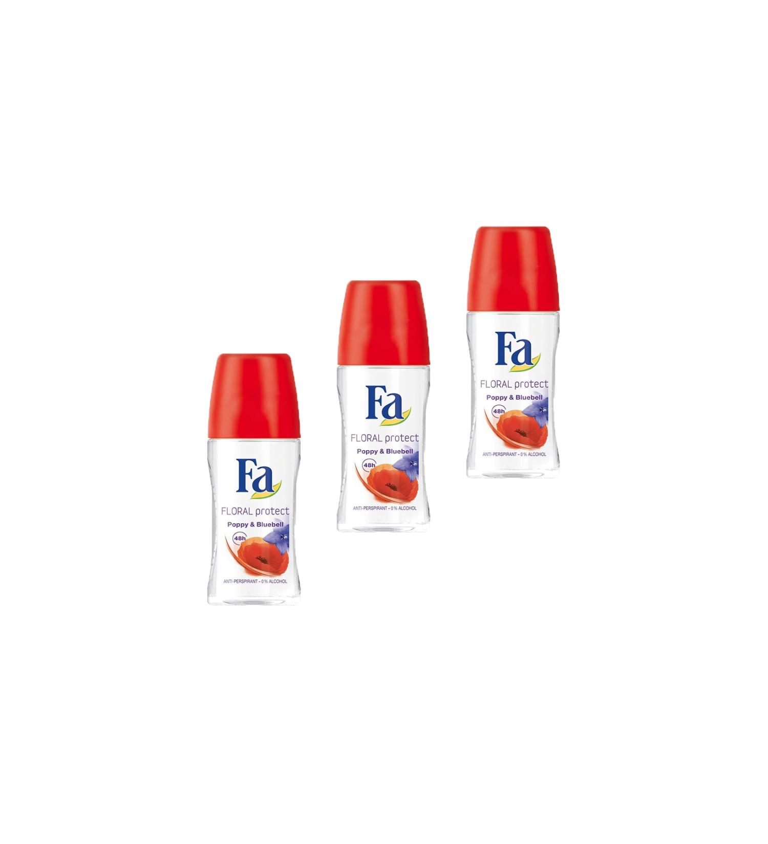 Fa Floral Protect Roll-On 50 ml - 3 Pieces