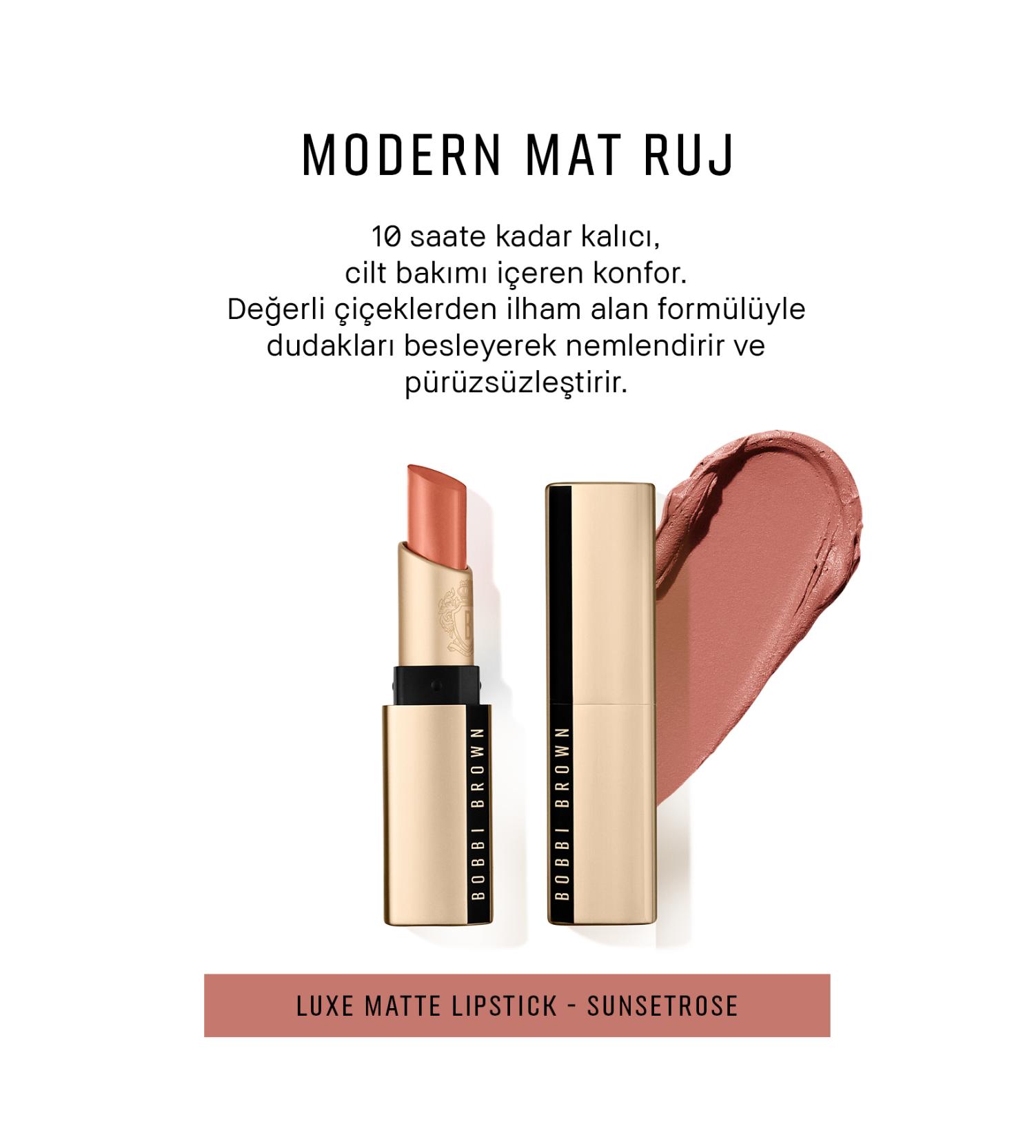 Bobbi Brown 10 Hour Lasting Creamy Luxe Matte Lipstick - Sunset Rose 716170310855 - Buy Online on GoSupps.com