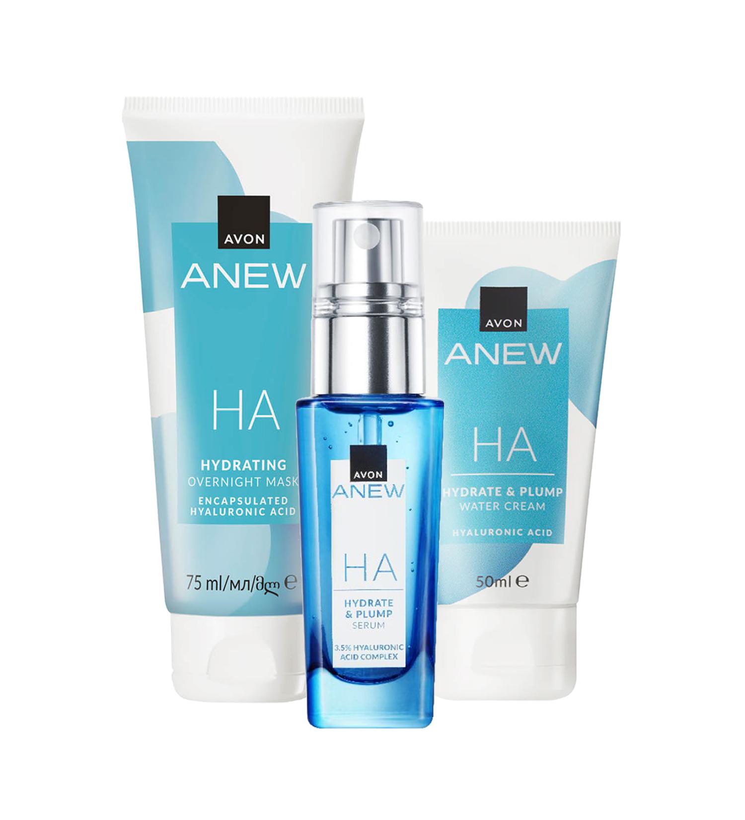 Avon Anew Hyaluronic Acid Cream Serum and Make-up Care Package - Buy Online on GoSupps.com