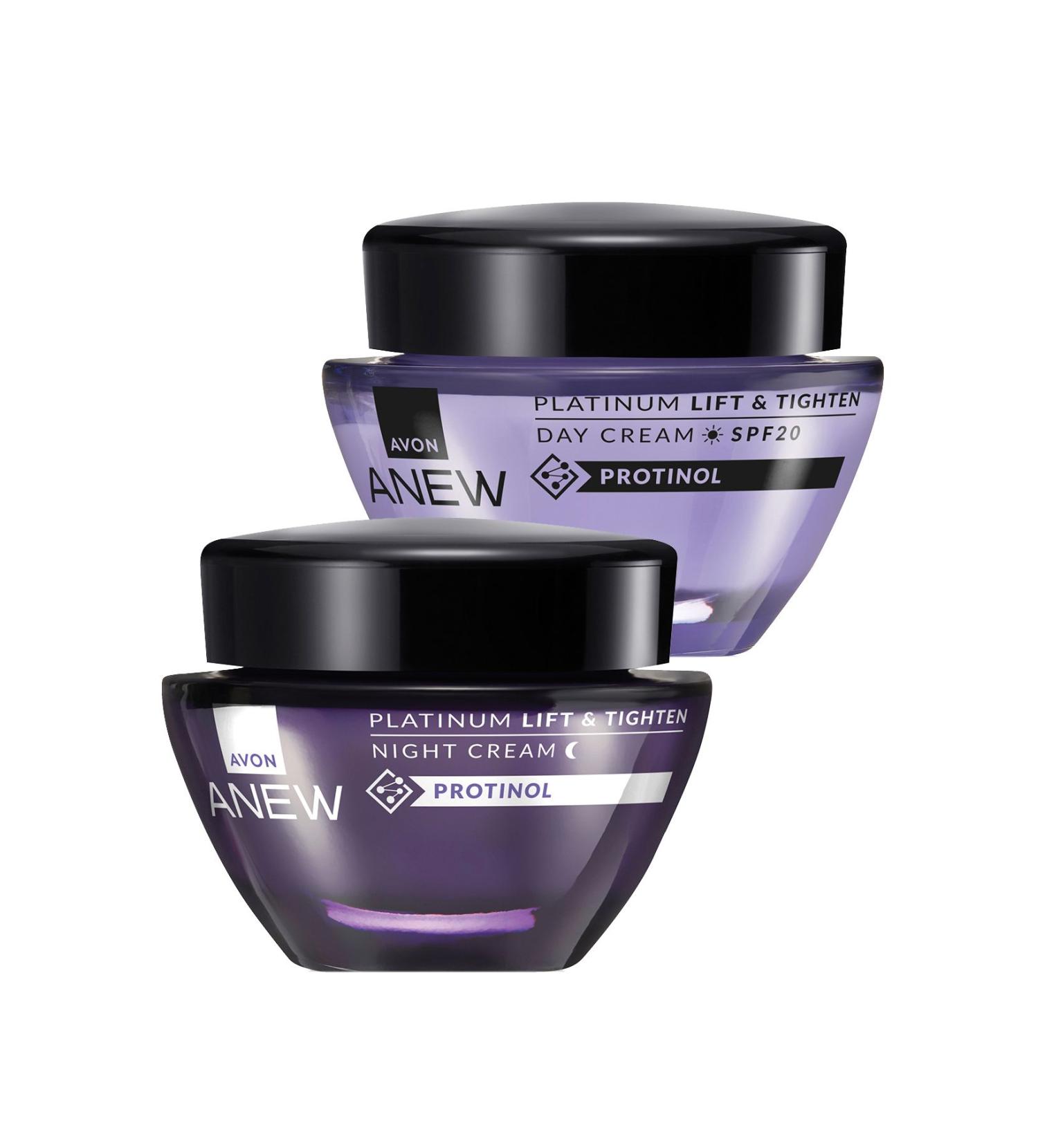 Avon Anew Platinum Lift & Tighten Night and Day Cream Package - Buy Online on GoSupps.com