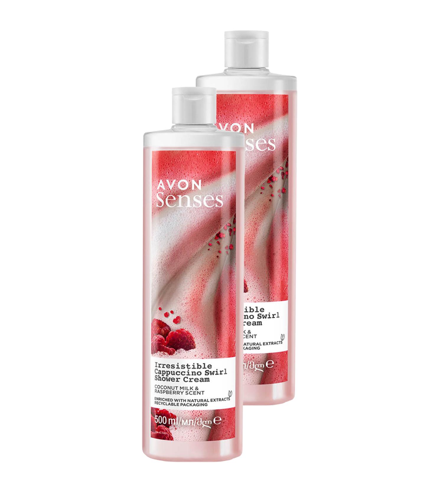 Avon Senses Coconut Milk and Blackberry Scented Shower Cream 500 Ml. Set of Two - Buy Online on GoSupps.com