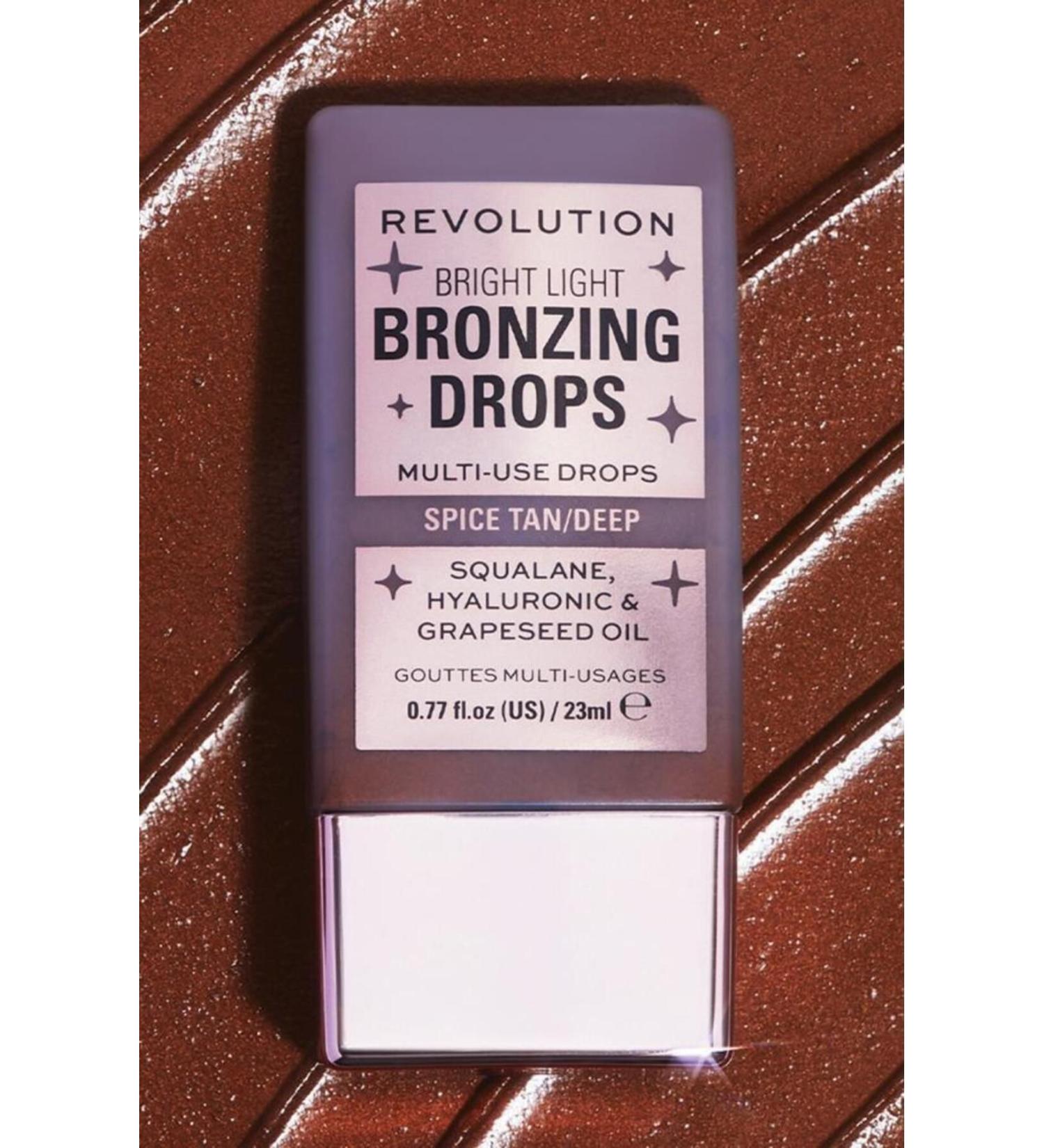 Revolution BRIGHT LIGHT DROPS LIQUID BRONZER DEEP - Buy Online on GoSupps.com