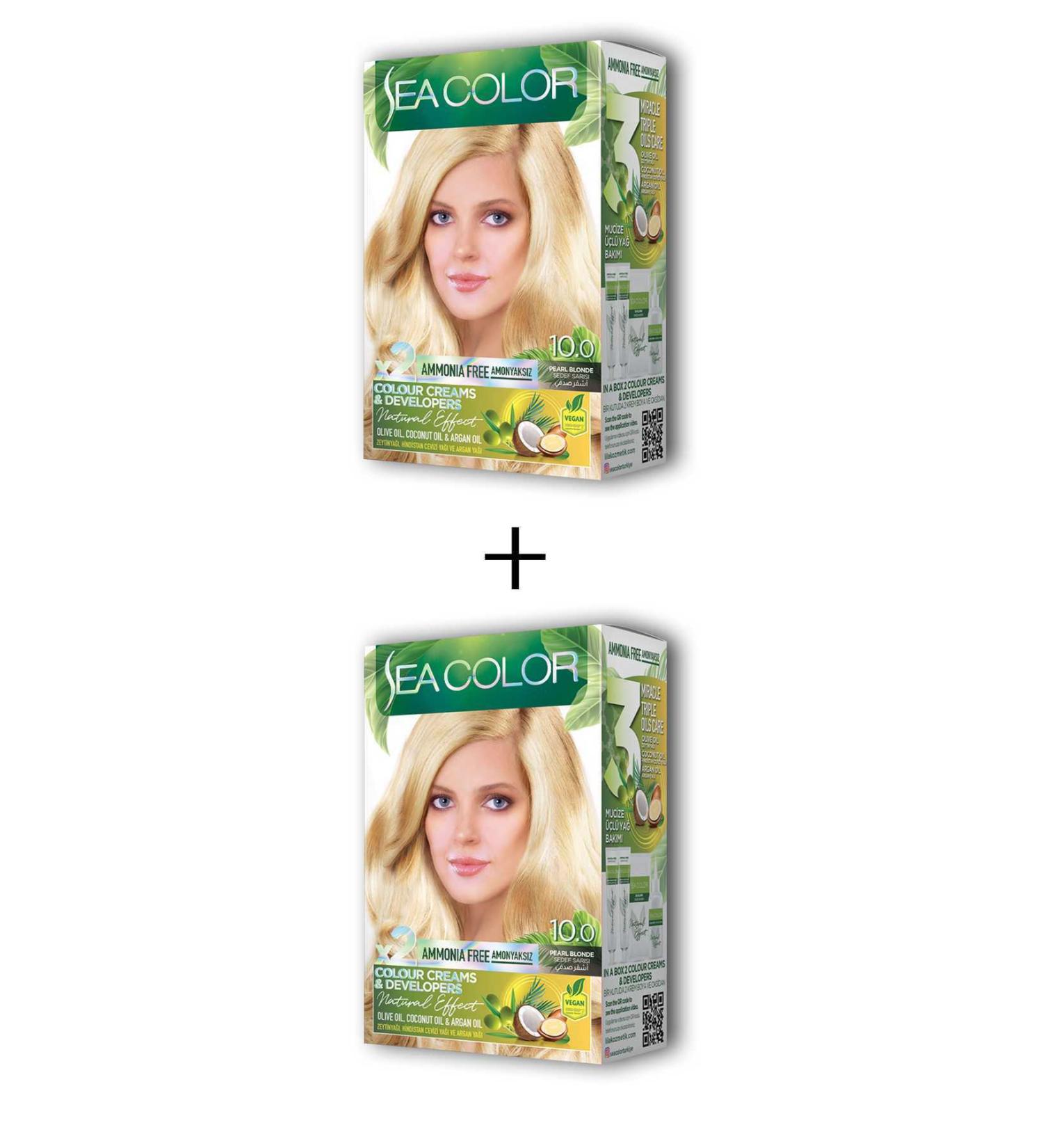dryertime 2X2 Tube Cream Hair Dye Set Yellow No:10.0 - DRY1448-2316
