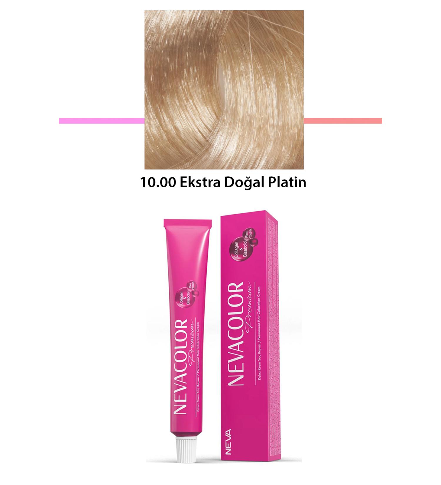 akna Premium 10.00 Extra Natural Platinum - Permanent Cream Hair Dye 50 g Tube - ANK3616-1105