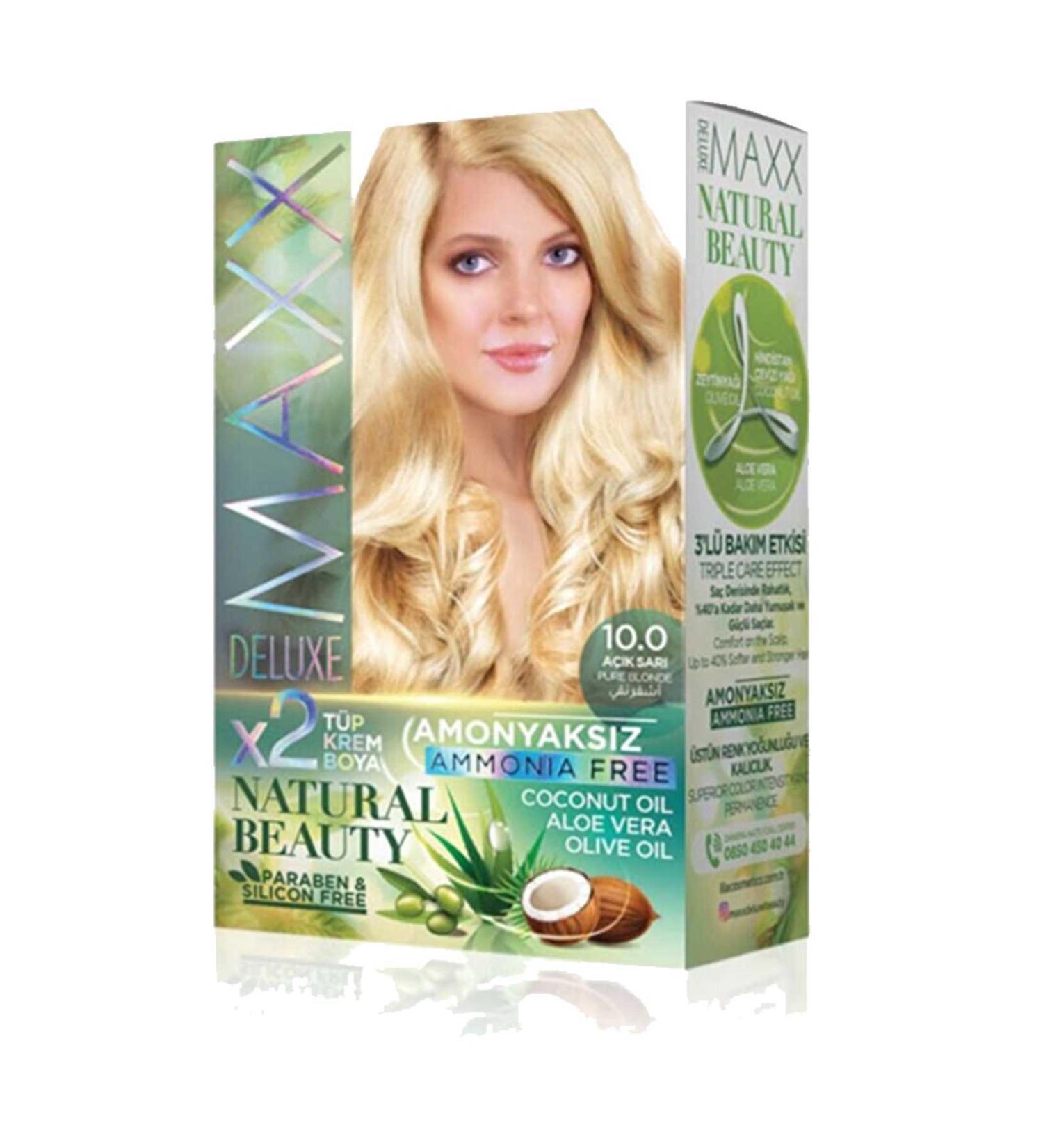 dryertime Natural Beauty Ammonia-Free Hair Dye 10.0 Light Blonde - DRY2620-8046