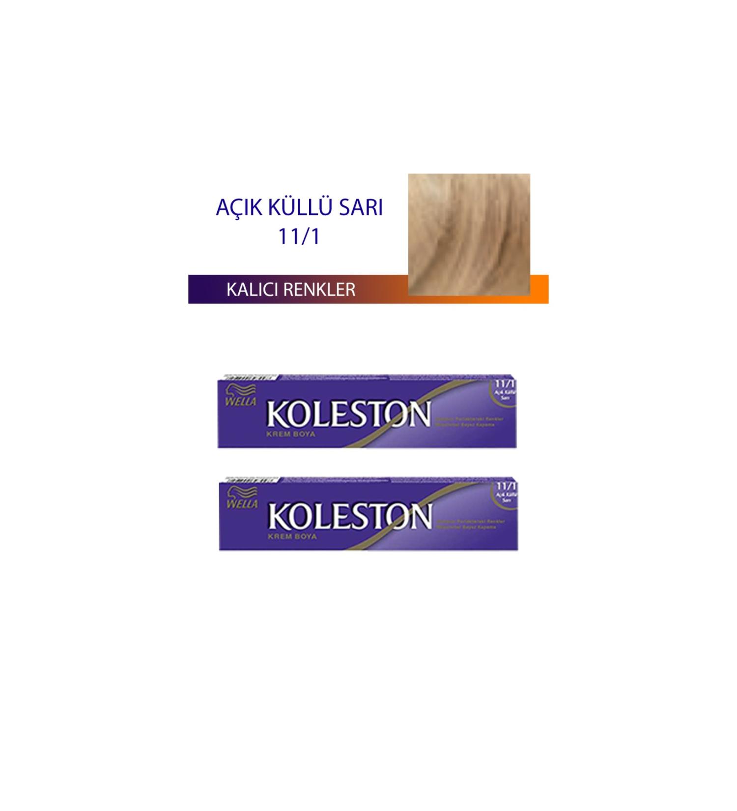 2 Single Tube Hair Dye Light Ash Blonde 11/1