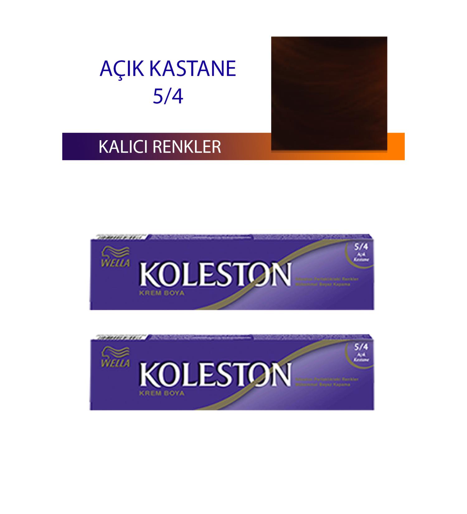 ekapkozmetik 2 Single Tube Hair Dye Light Chestnut 5/4 - DVG3508-3776