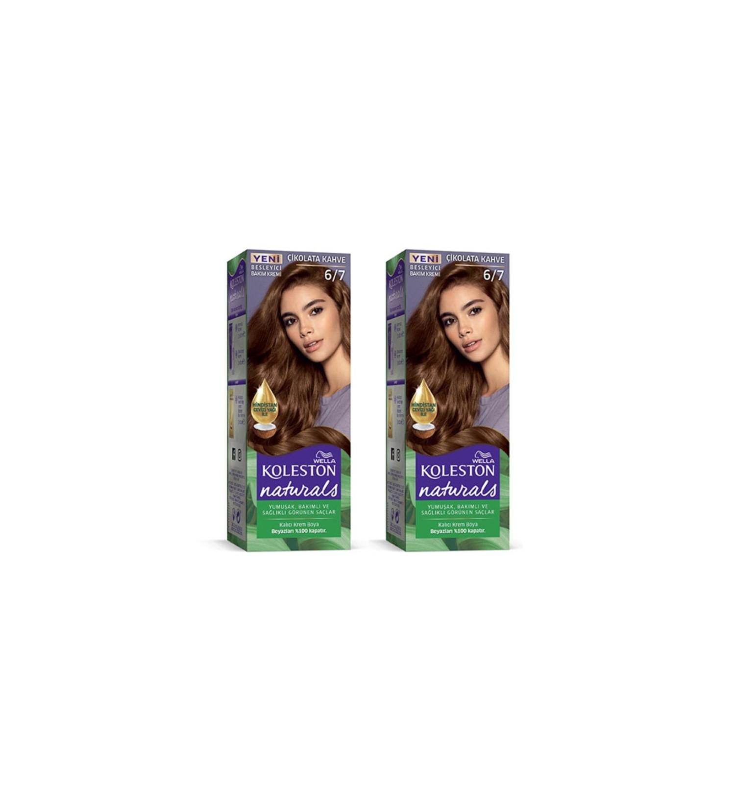Naturals Hair Dye Chocolate Brown 6/7 2x Pack
