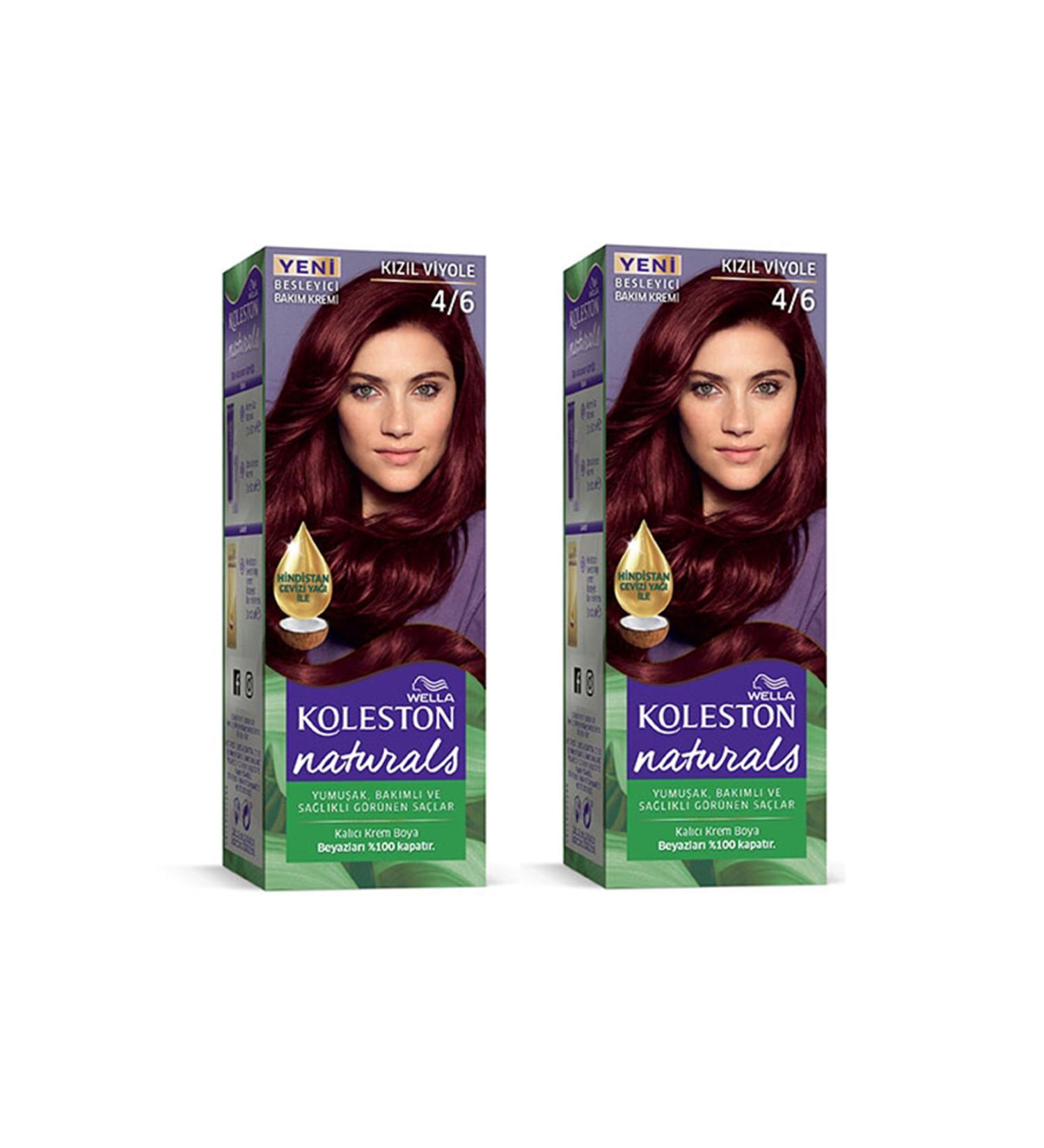 Narnuga Naturals Hair Dye Red Violet 4/6 2x Pack - MTC4066-3740