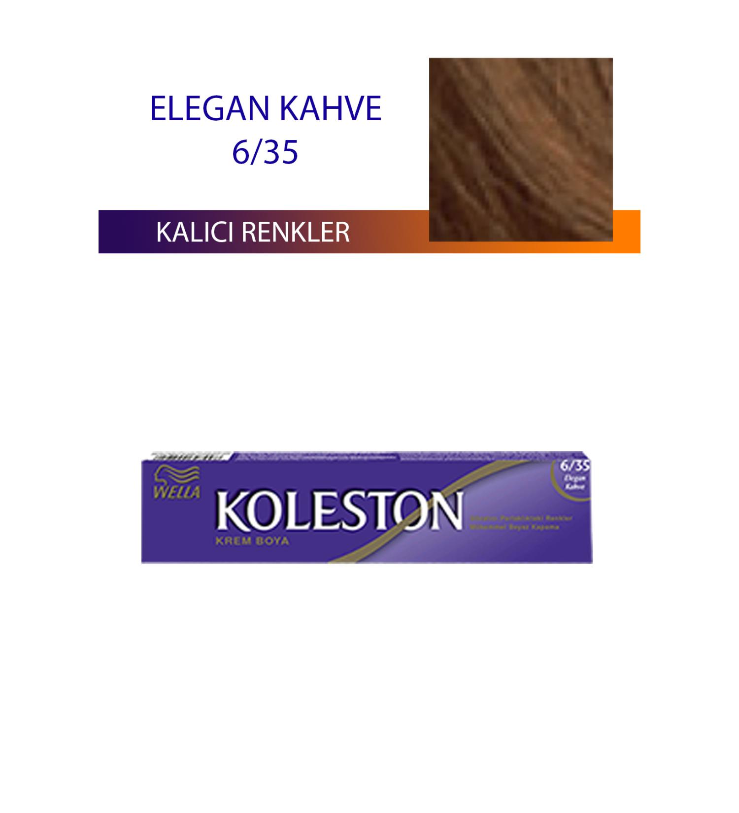 Wella Single Tube Hair Dye Elegant Brown 6/35