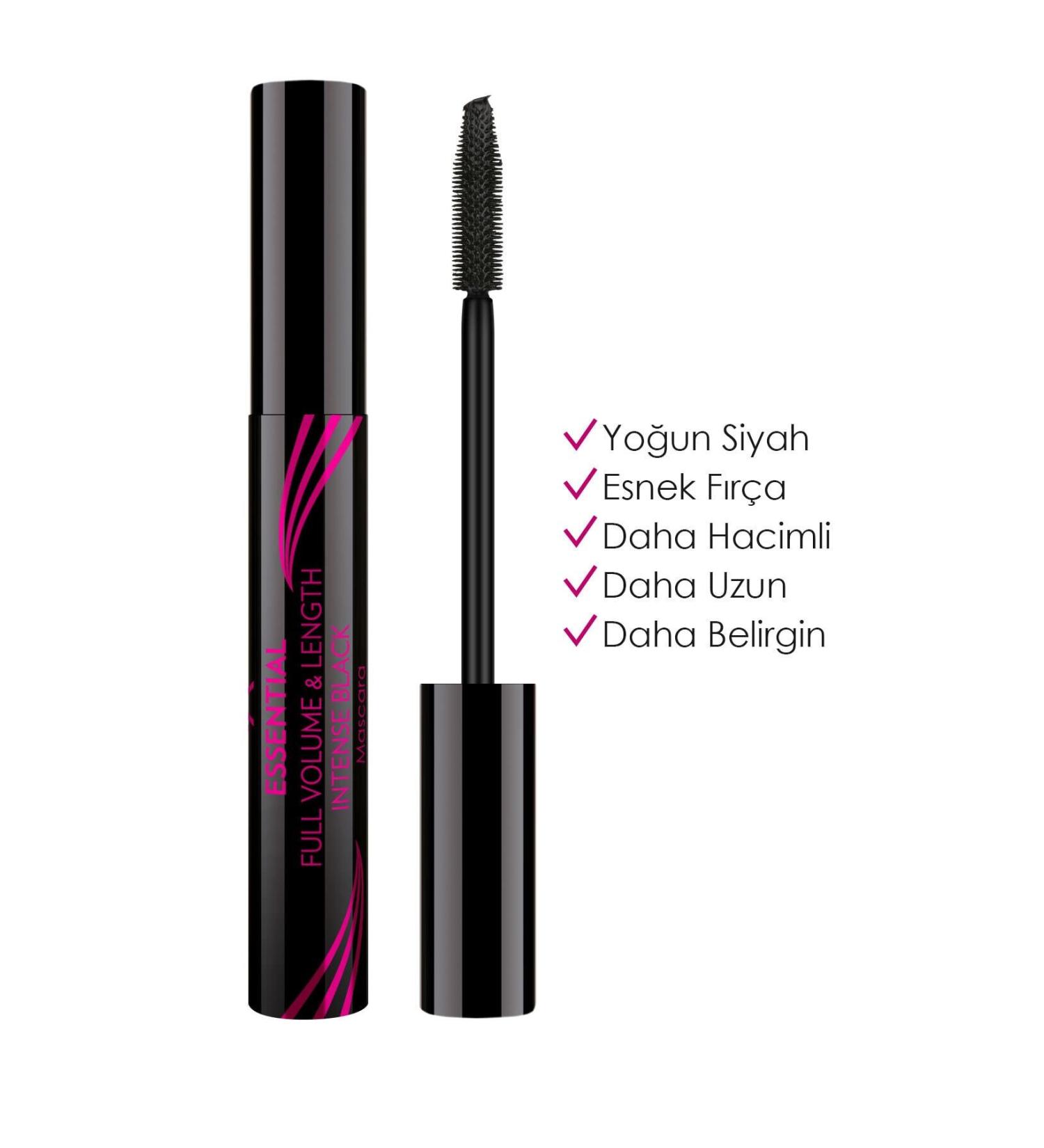 Golden Rose Essential Full Volume & Lenght Mascara - Intense Black - Volumizing Mascara - 8691190070595 - Buy Online on GoSupps.com