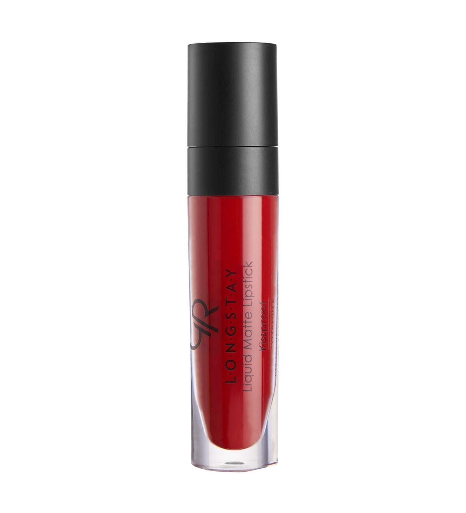 Golden Rose Longstay Liquid Matte Lipstick No: 18 Dark Red - Long Lasting Liquid Matte Lipstick - 8691190856182 - Buy Online on GoSupps.com