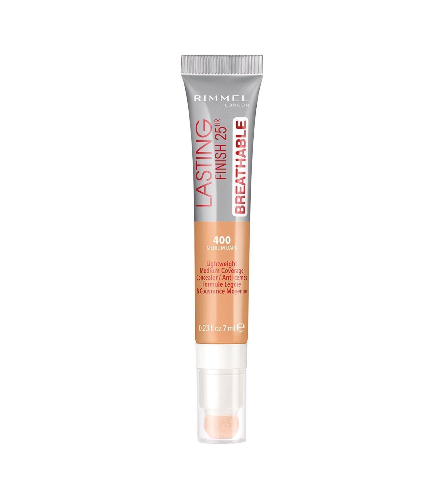 Rimmel London Concealer - Lasting Finish 25HR Breathable Concealer 400 Medium Dark 3614224426033