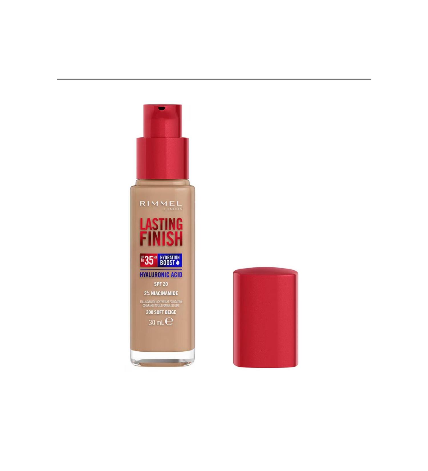 Rimmel London Foundation - Lasting Finish Foundation 200 Soft Beige 30 ml 3607345379050 - Buy Online on GoSupps.com