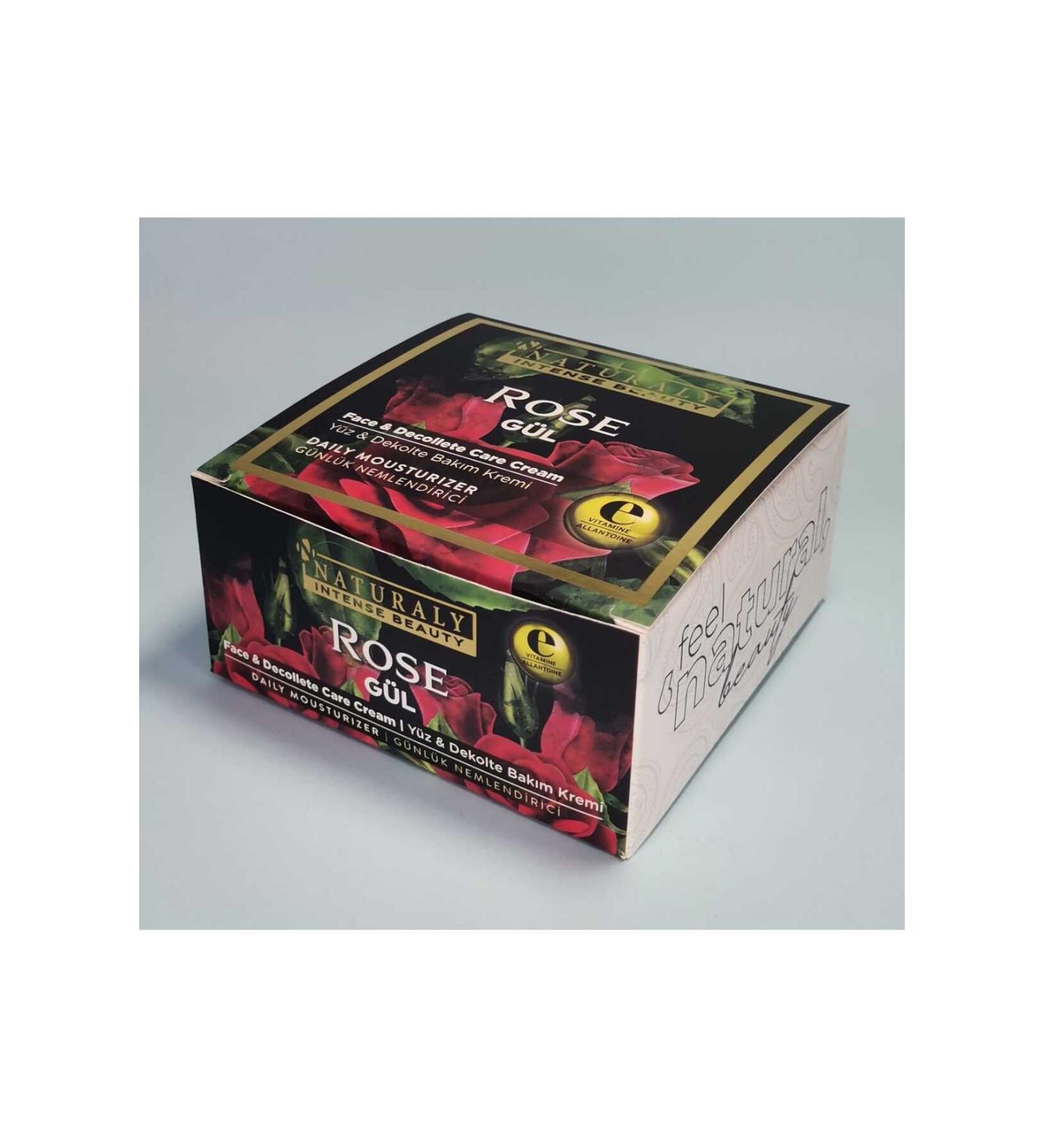 naturaly ROSE FACE AND DECOLLETE CREAM 200ML WITH VITAMIN E AND ALLANTOIN