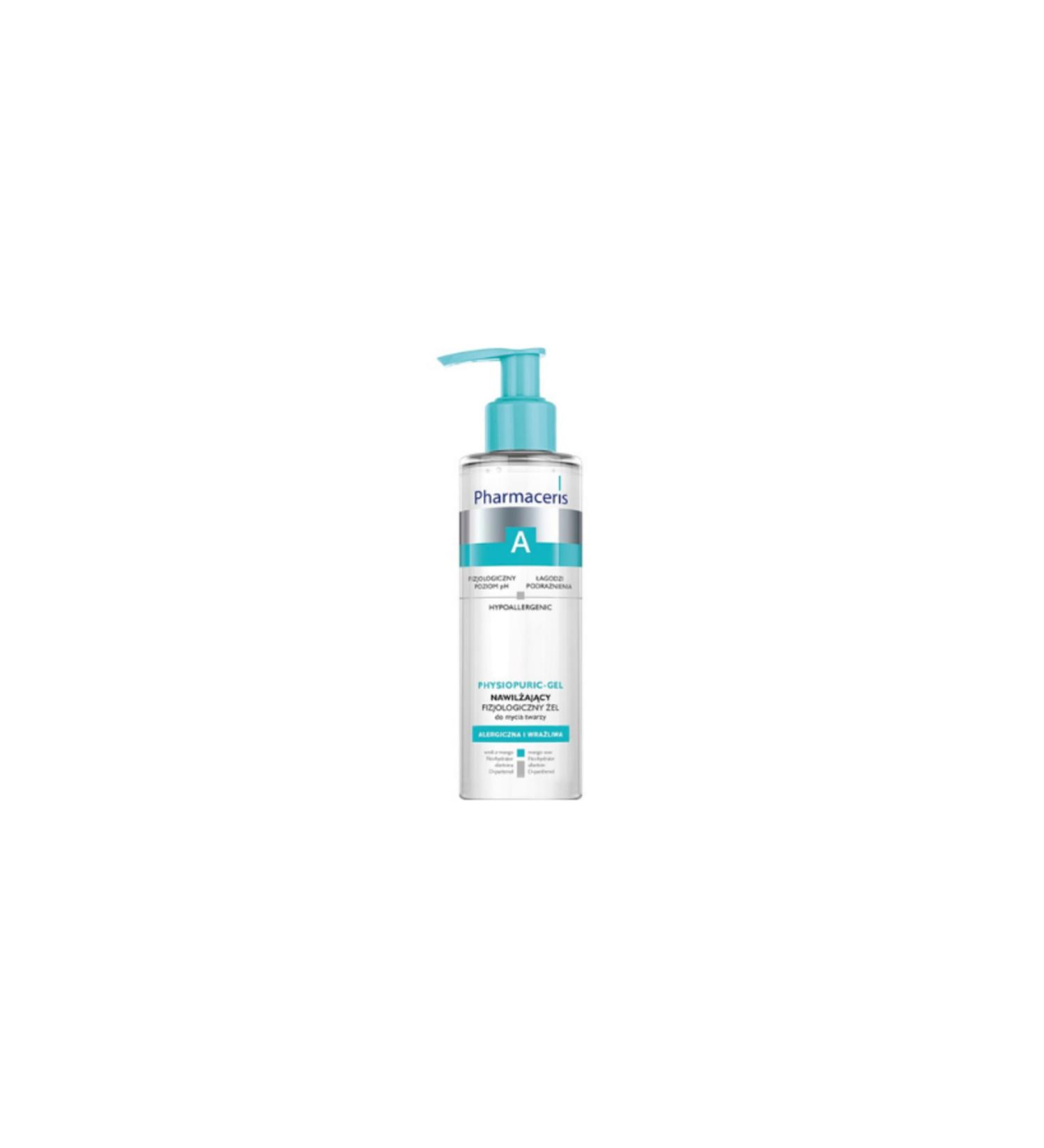 Pharmaceris Moisturizing Physiological Cleansing Gel - for face and eye contour (190 ml) - Buy Online on GoSupps.com