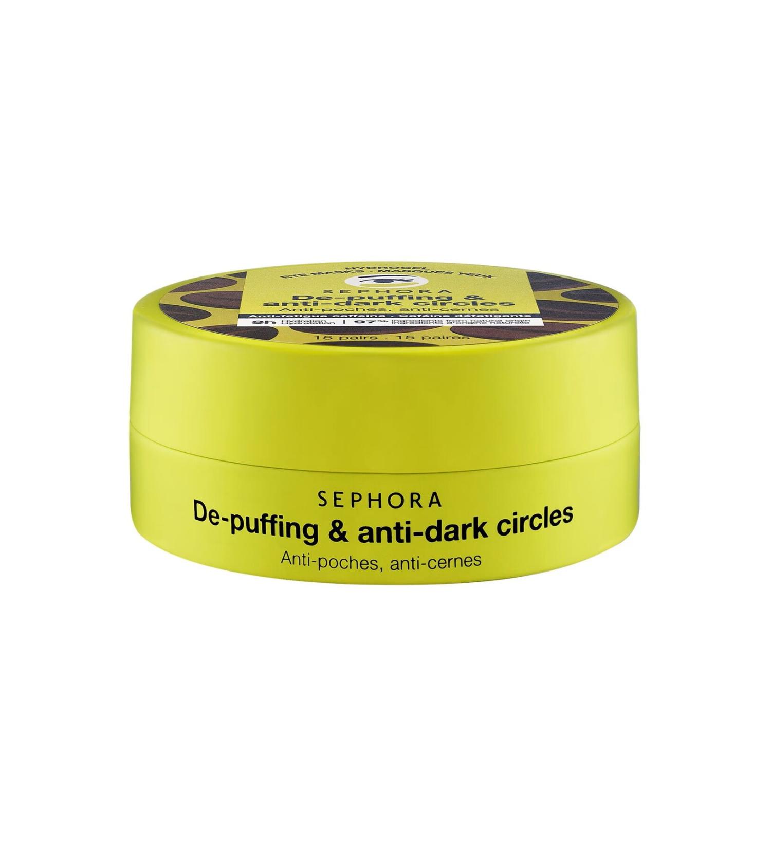 SEPHORA COLLECTION De-Puffing & Anti Dark Circles-Caffeine Content Anti-Puffiness and Anti-Dark Circle Eye Mask 15Pairs