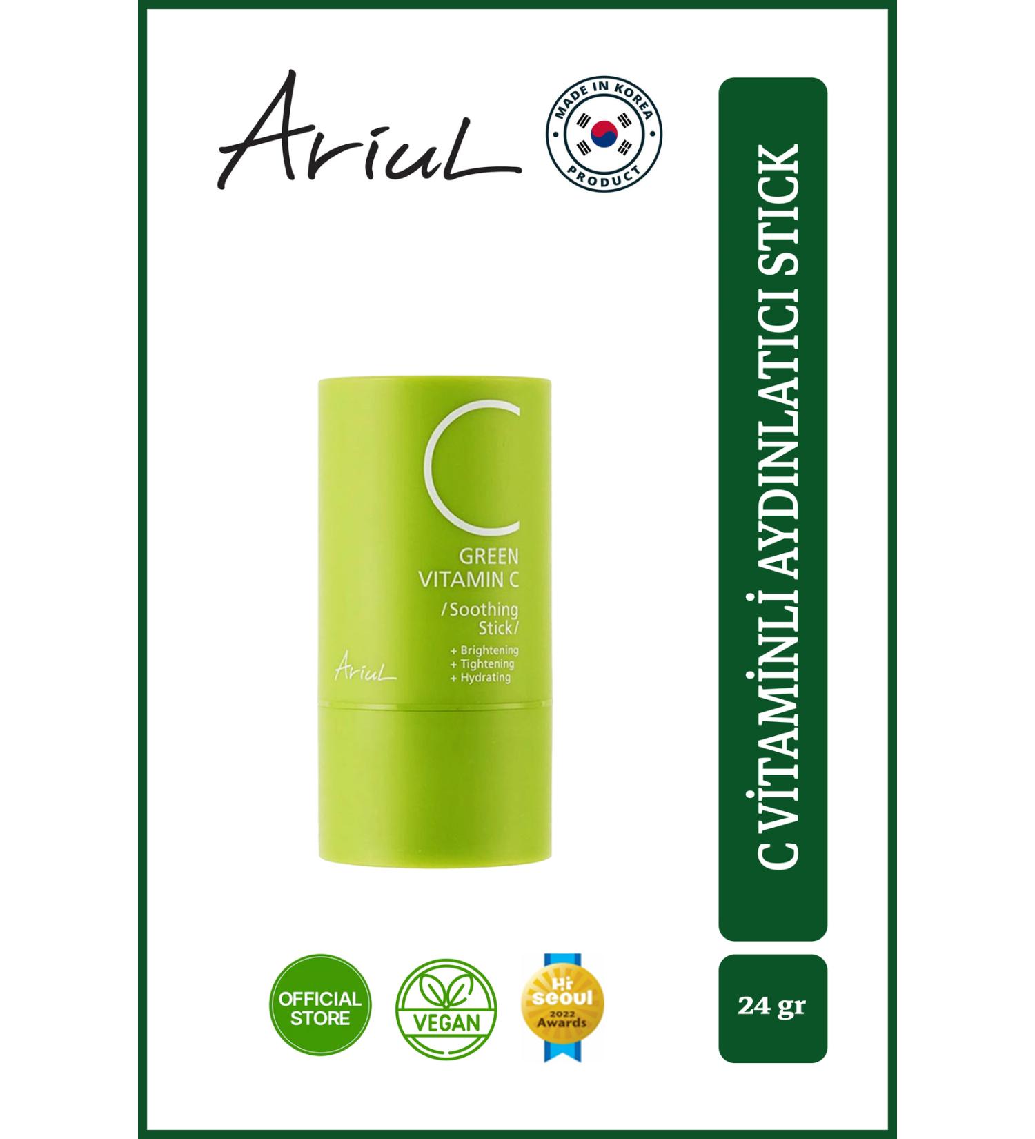 Ariul Green Vitamin C Stick 24 Gr | Anti-Aging Soothing | Peptide and Ceramide - Buy Online on GoSupps.com