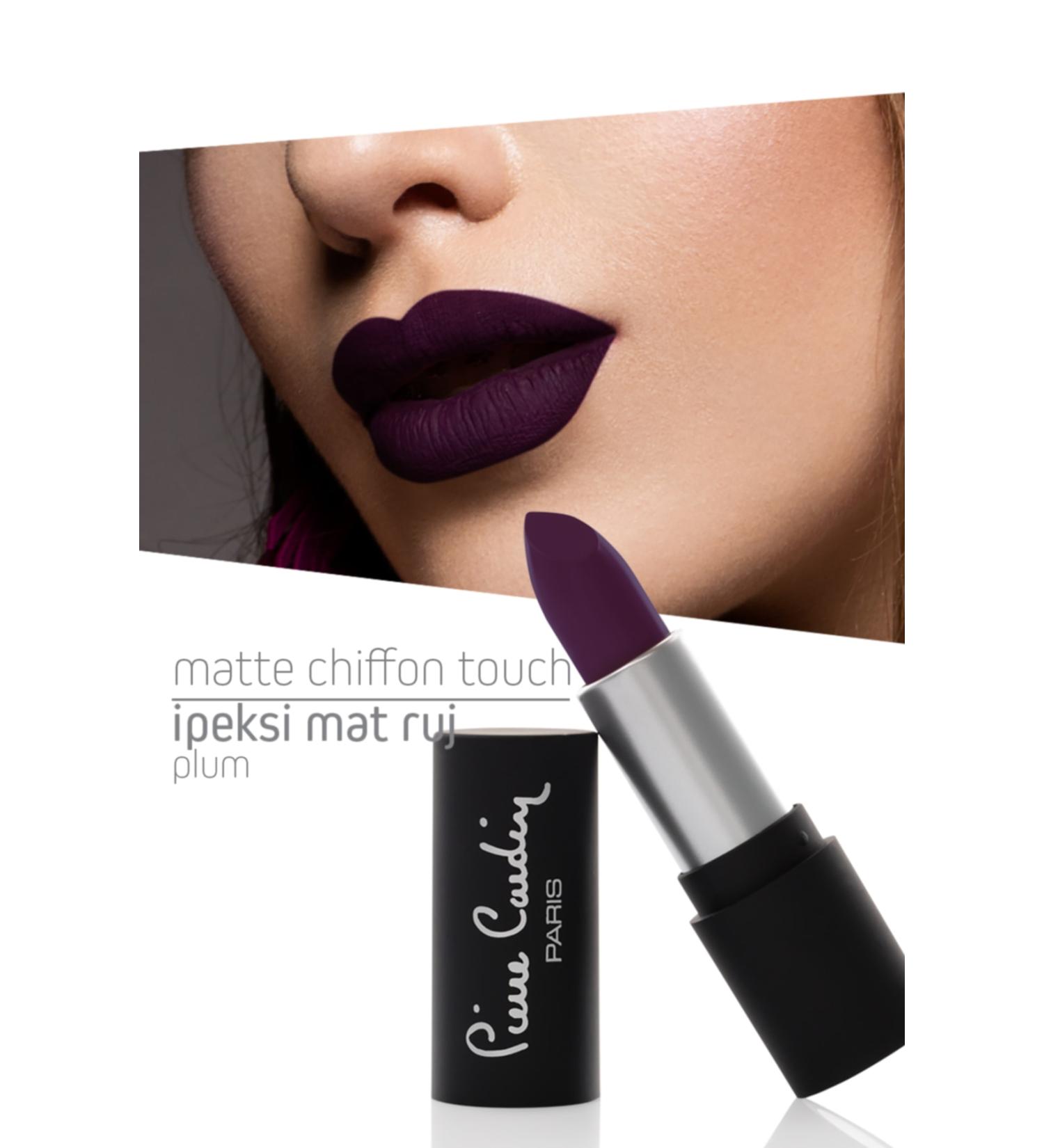 Pierre Cardin Matte Chiffon Touch Lipstick -Plum -195 - Buy Online on GoSupps.com