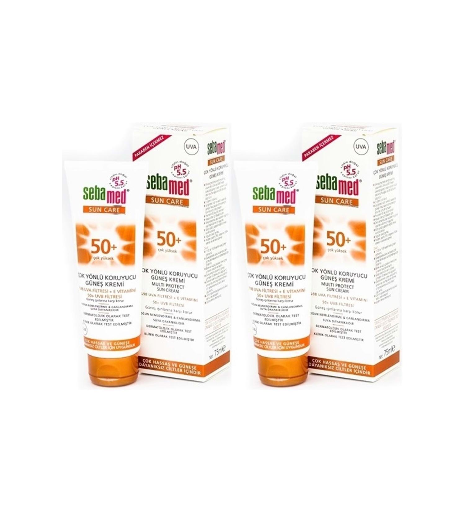 Sebamed Sun Care Multi-Protection Sun Cream 75ML SPF 50+ Factor (Set of 2) - Buy Online on GoSupps.com