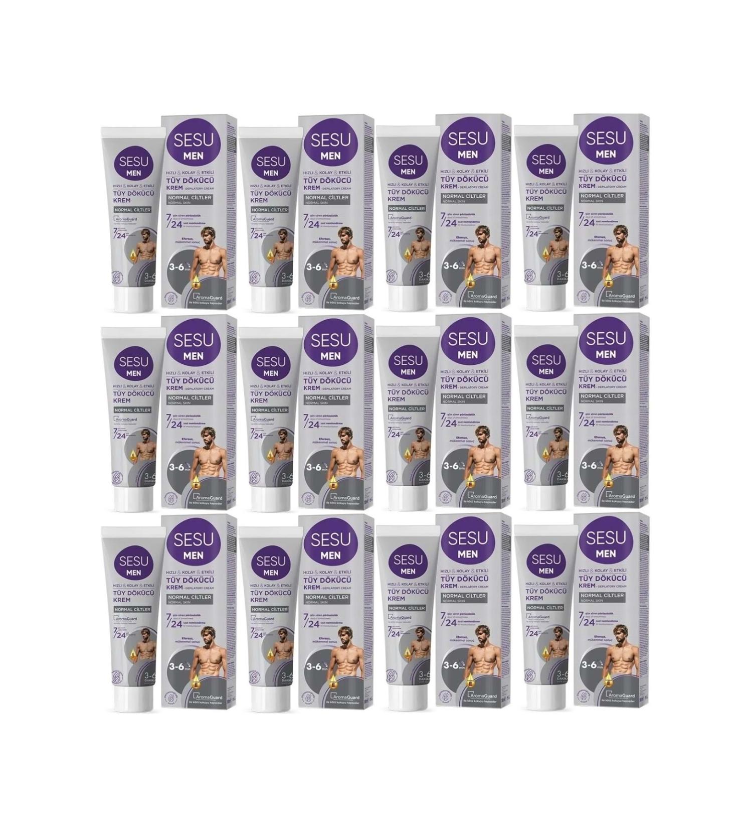 Sesu Hair Removal Cream For Men 100ml (SET OF 12)
