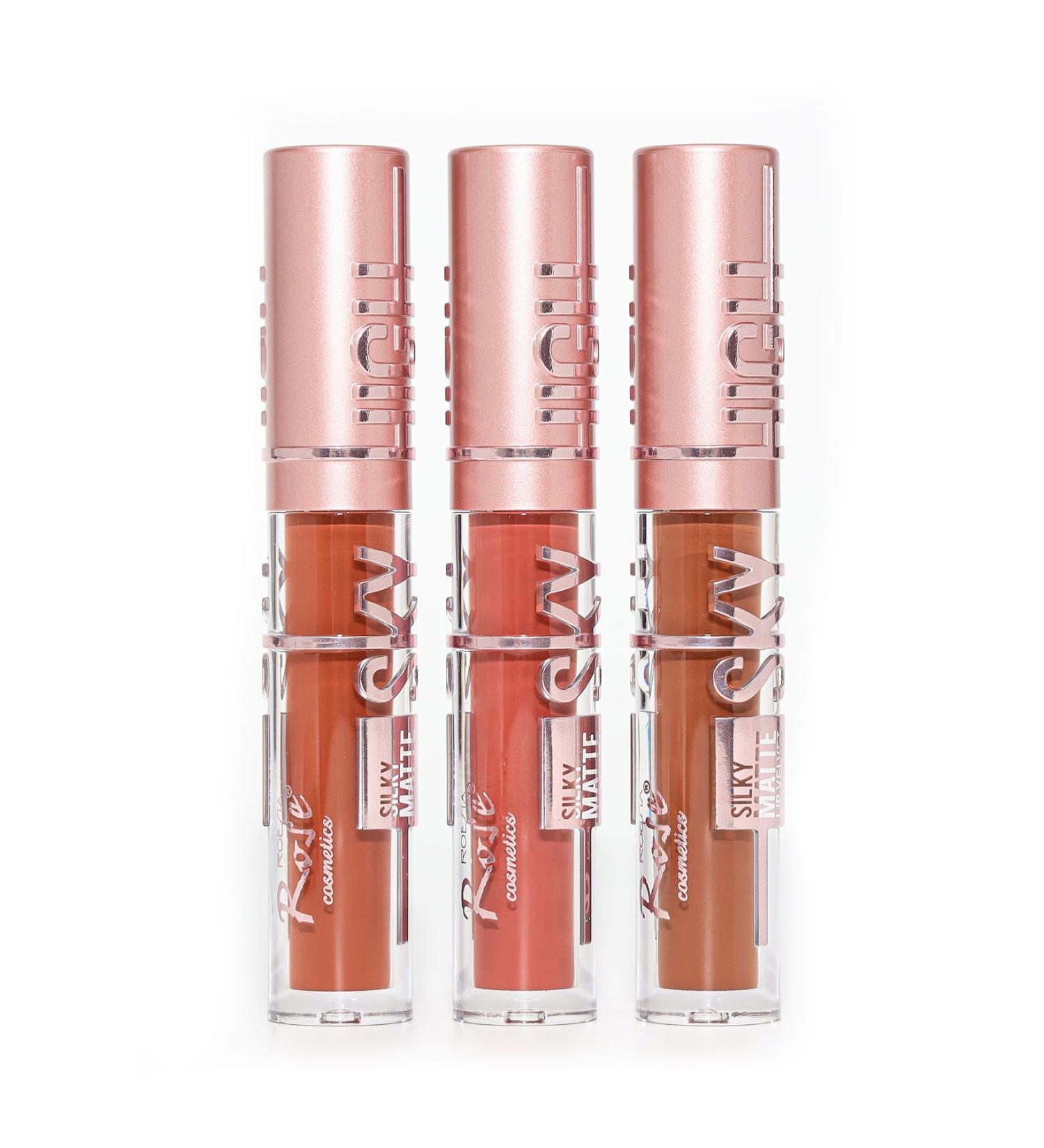 Cosha Beauty Rose Sky Matte 3-Pack Matte Long-Lasting Lipstick Set