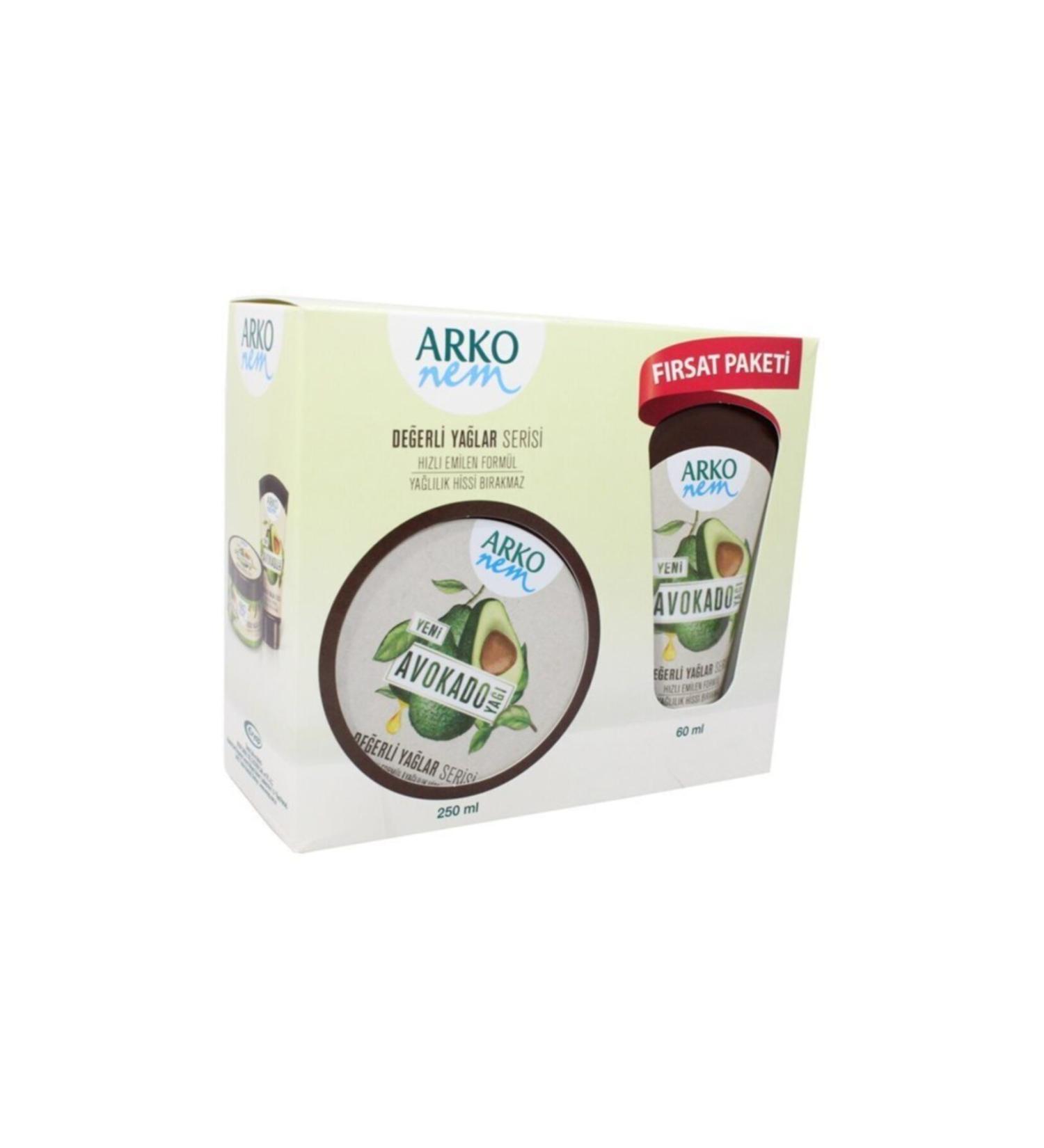 Arko Moisture Cream 250ml Precious & Avocado+ 60ml Tube