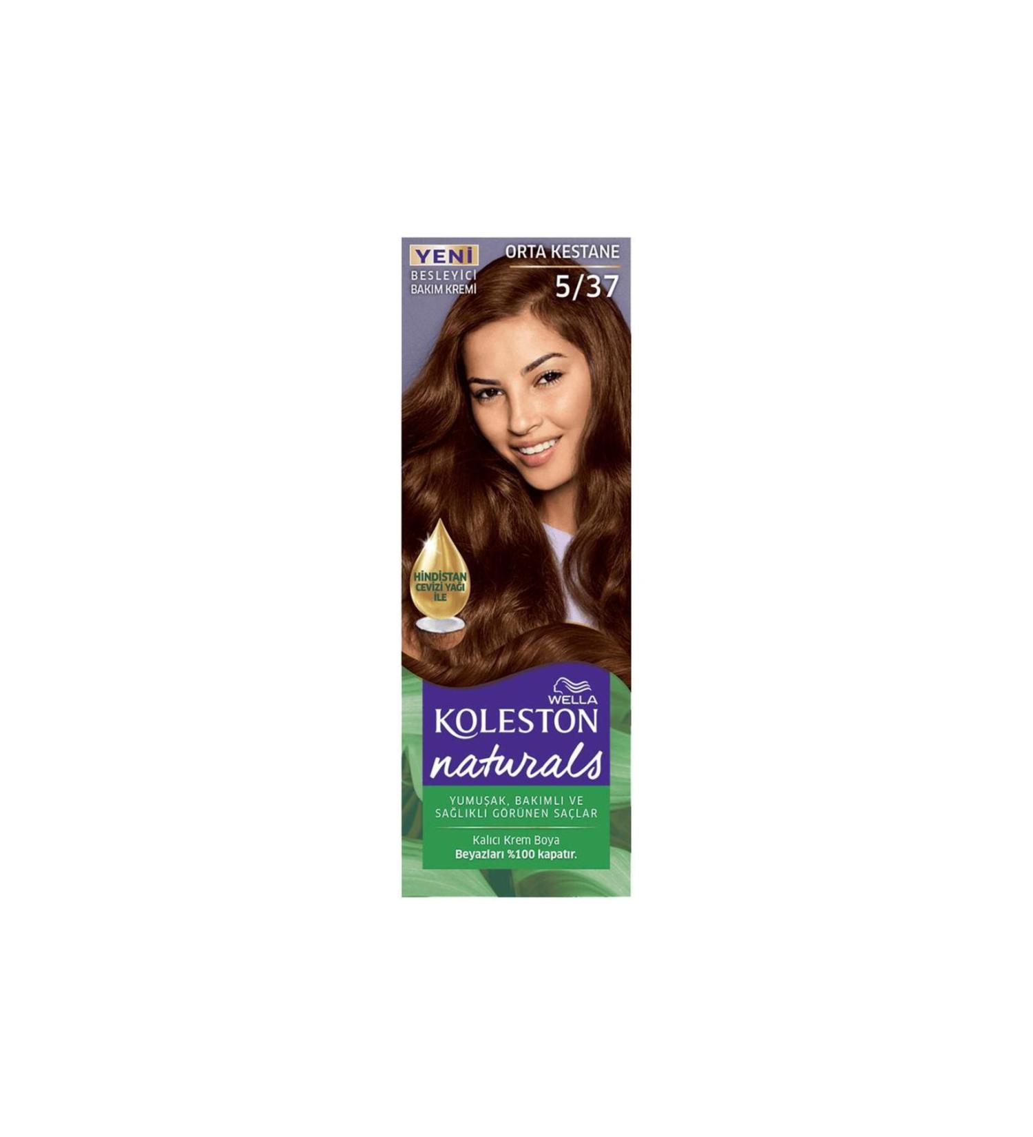 Wella Koleston Hair Dye Naturals 5/37 Medium Chestnut