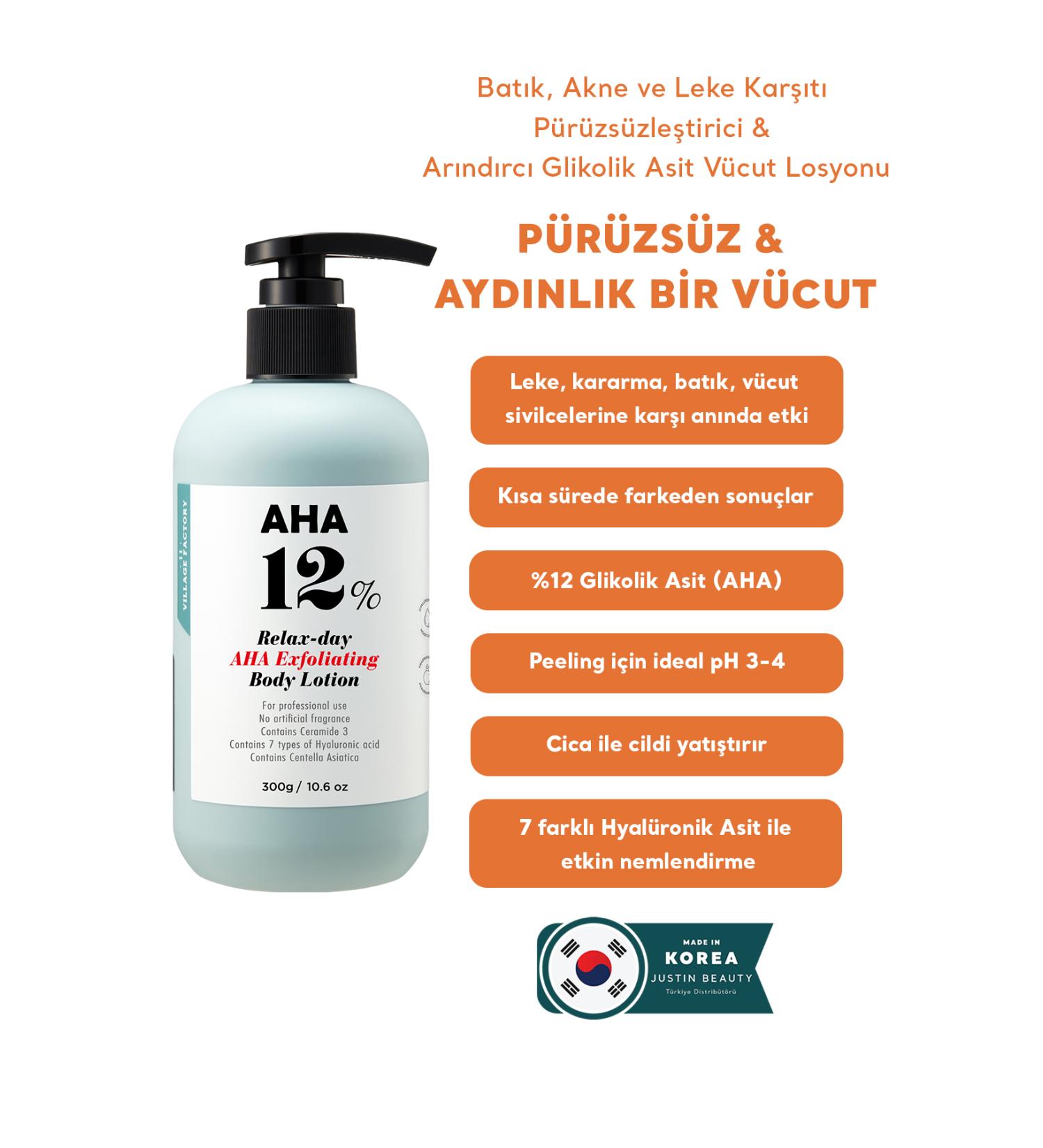 Village 11 Factory Relax Day Aha Exfoliating Body Lotion - Buy Online on GoSupps.com