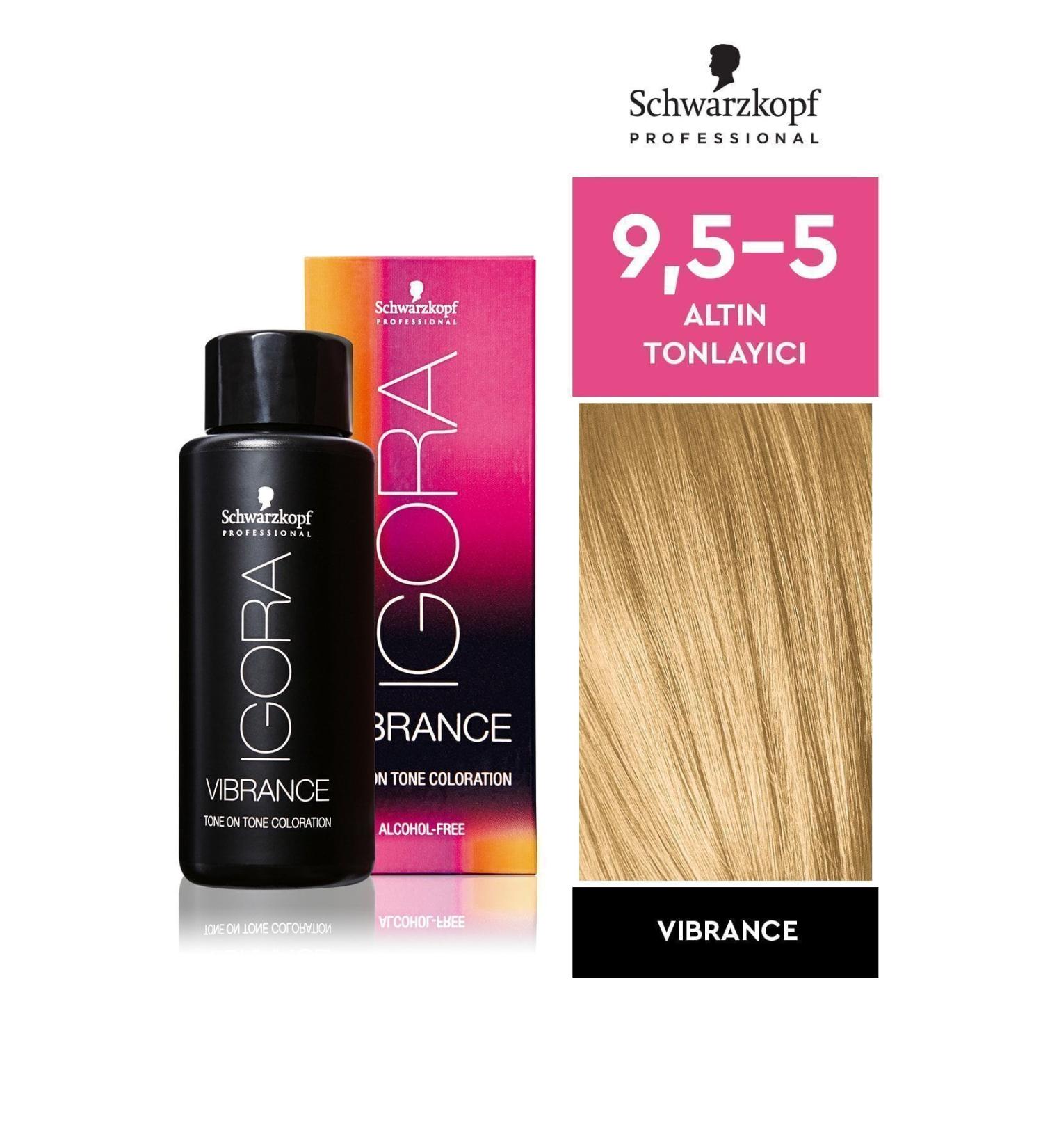 Igora Schwarzkopf Igora Vibrance 9.5-5 Golden Toning Hair Dye 60ml - Buy Online on GoSupps.com