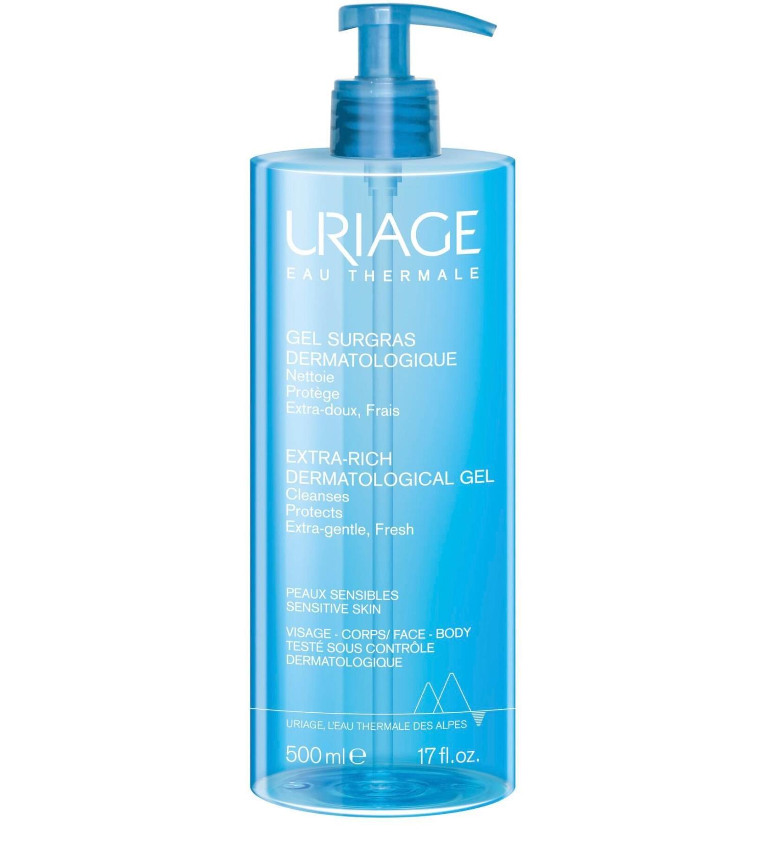 Uriage Extra Rich Dermatological Gel 500ml Shower Gel Suitable for All Skin Types