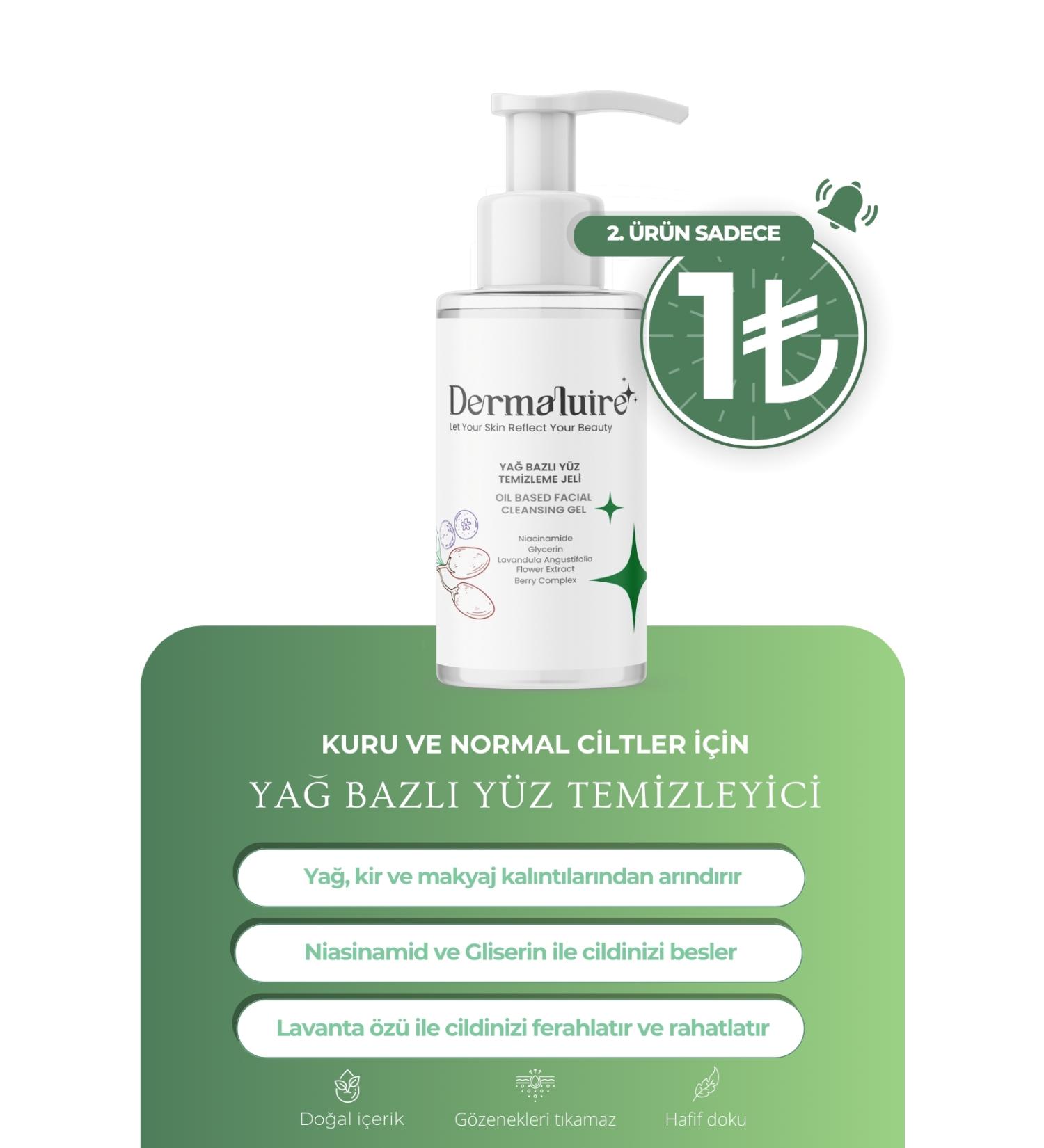 Dermaluire Oil-Based Face and Make-Up Remover Gel Face and Body Cleanser 200 ml - Buy Online on GoSupps.com