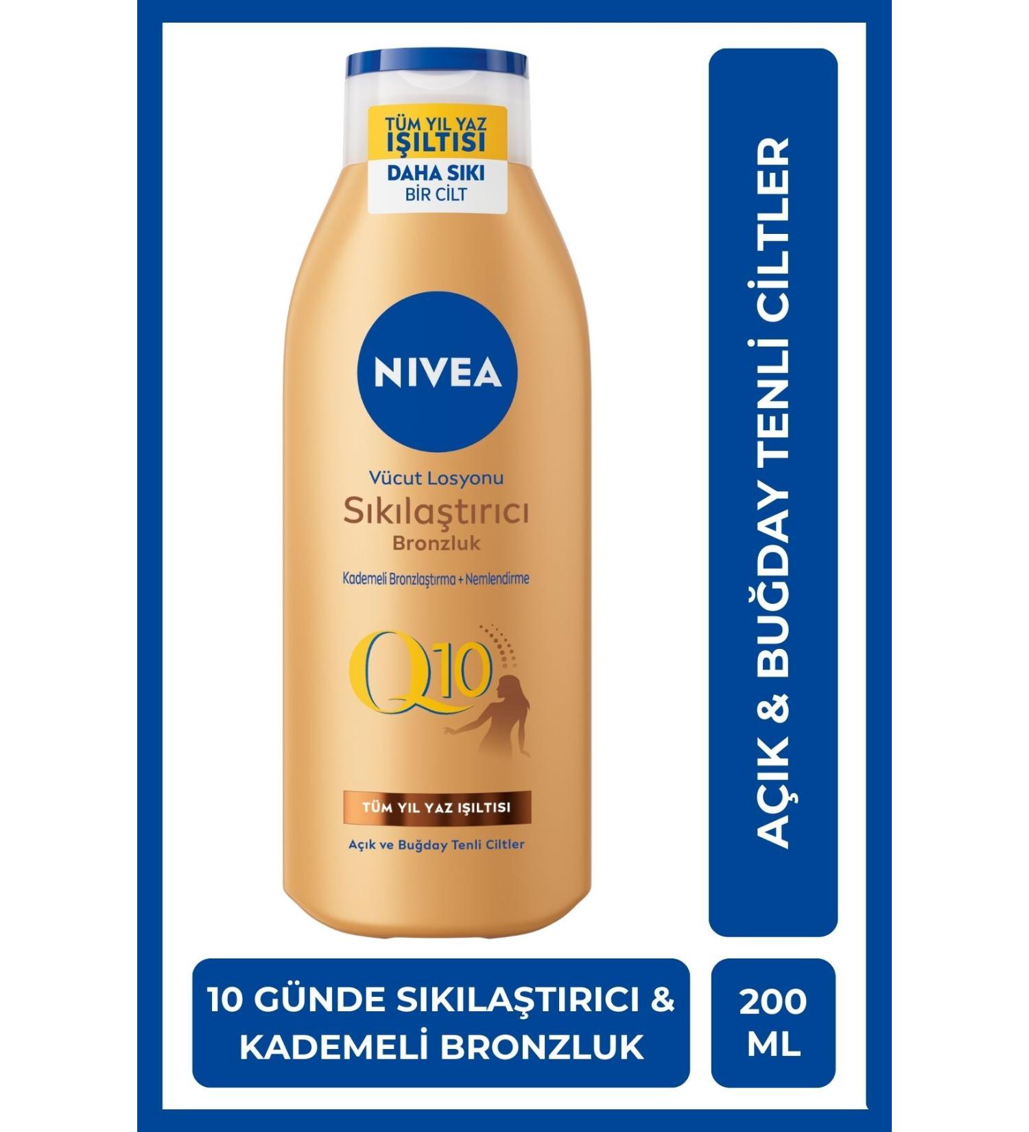 NIVEA Q10 Firming and Tanning Body Lotion 200ml Gradual Tan Firming in 10 Days - Buy Online on GoSupps.com