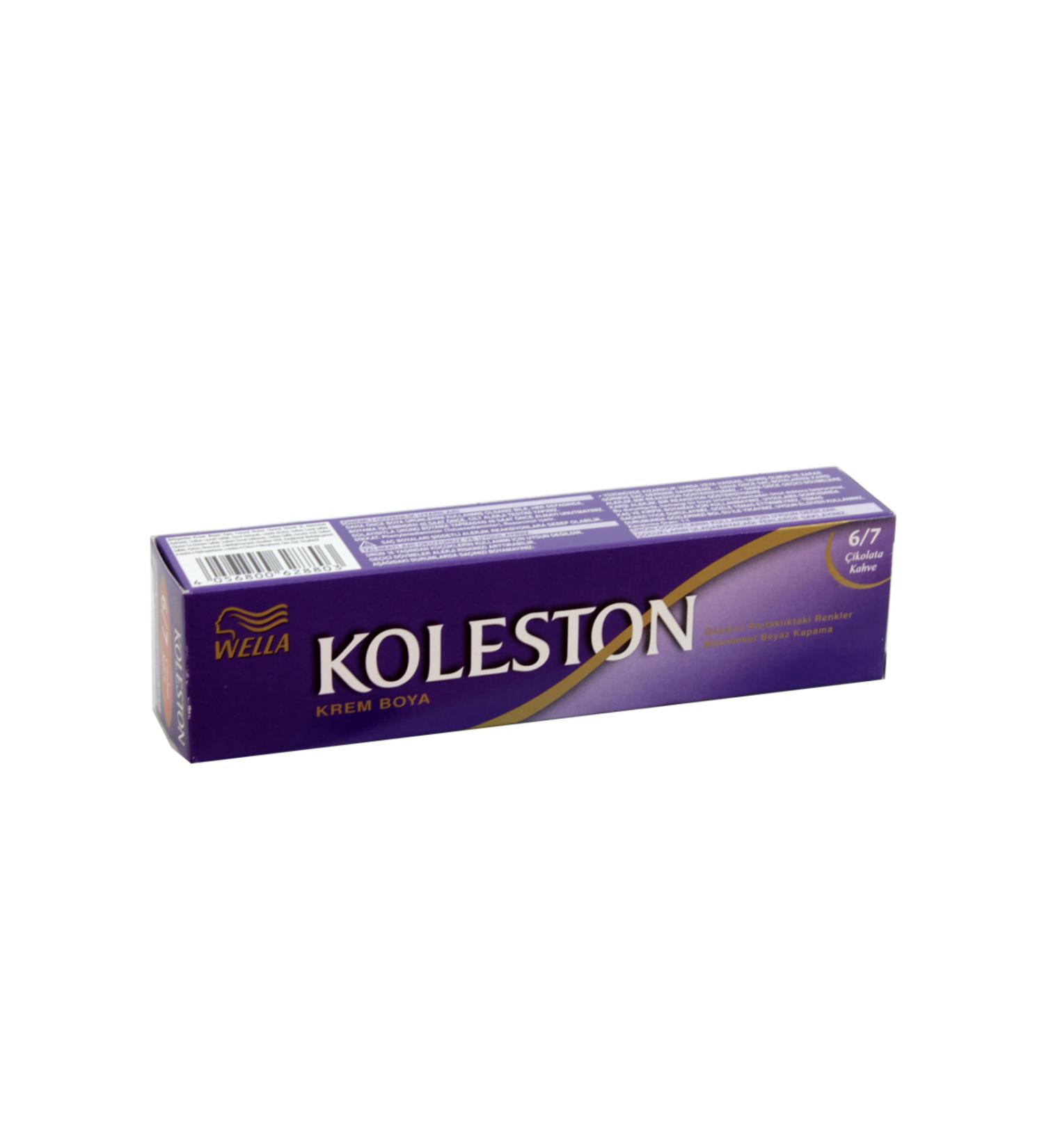 Wella Koleston Single Tube Hair Dye 6/7 Chocolate Brown