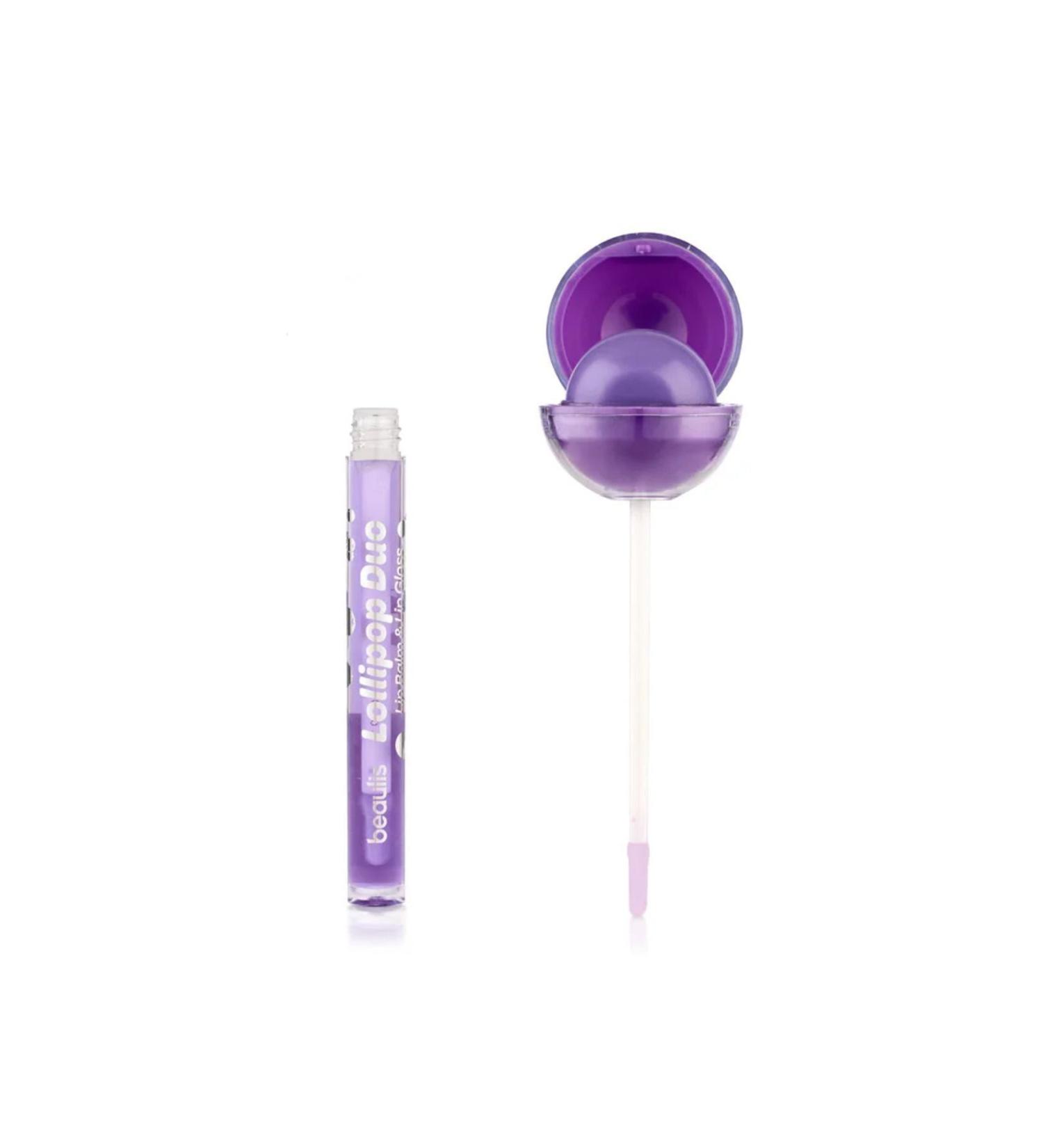 beaulis Lollipop Duo Lip Balm & Lip Gloss 548 Purple