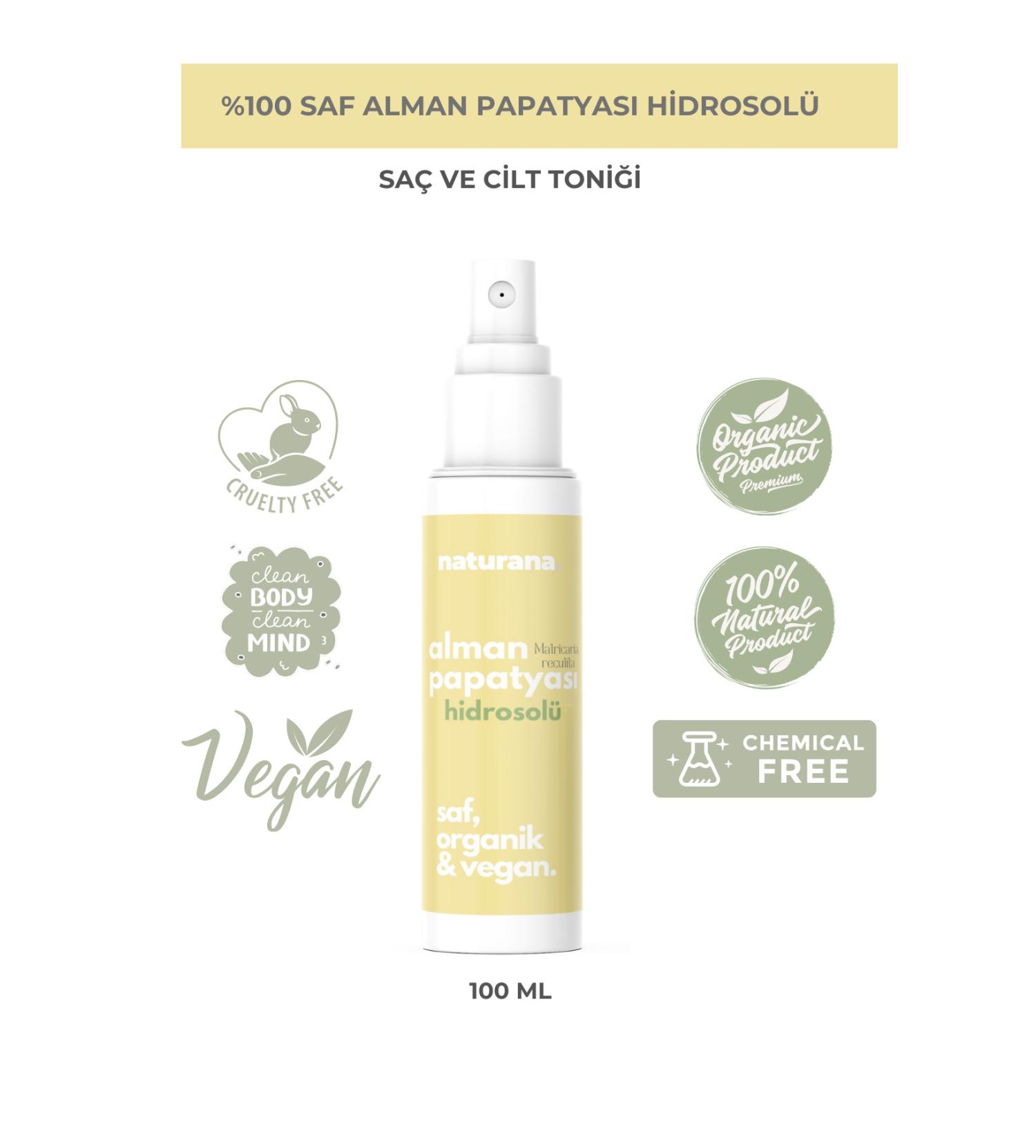 Naturana 0 Pure Natural Organic Chamomile Water 100 ML Hair Lightening Tonic