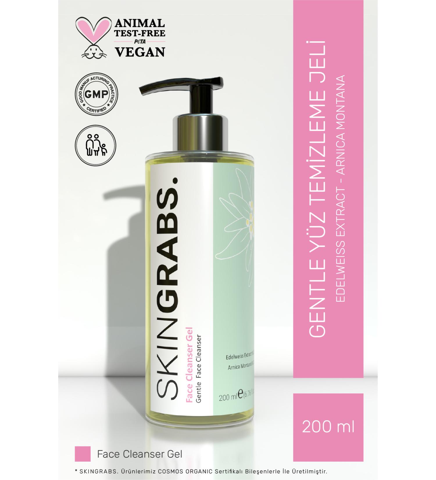 SkinGrabs.Skincare Organic Edelweiss Essence Face Wash Gel - Purifying and Refreshing Face Wash Gel - Buy Online on GoSupps.com