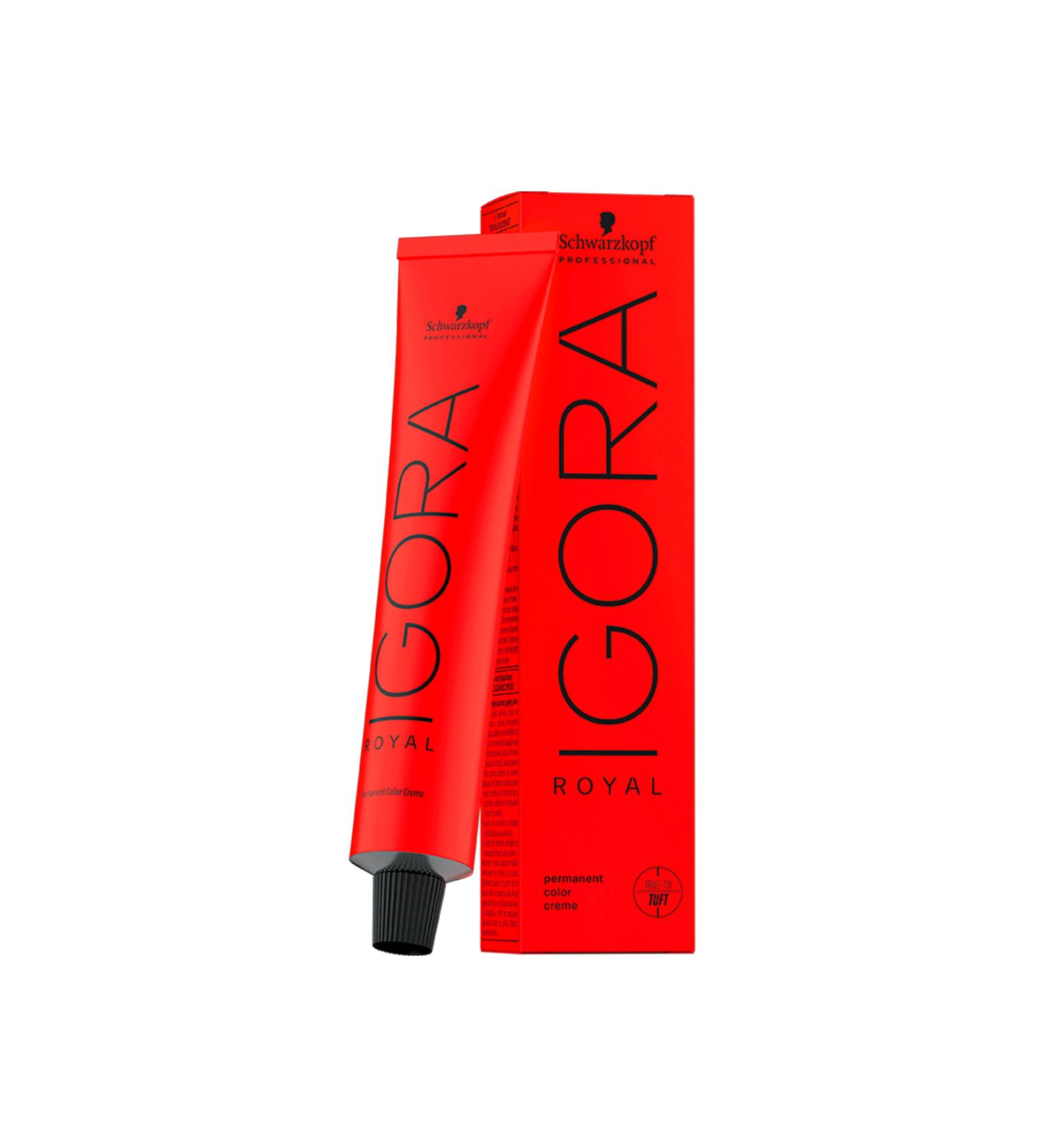 Igora Royal Permanet Color Creme - Hair Dye No: 1-0 Black 60ml