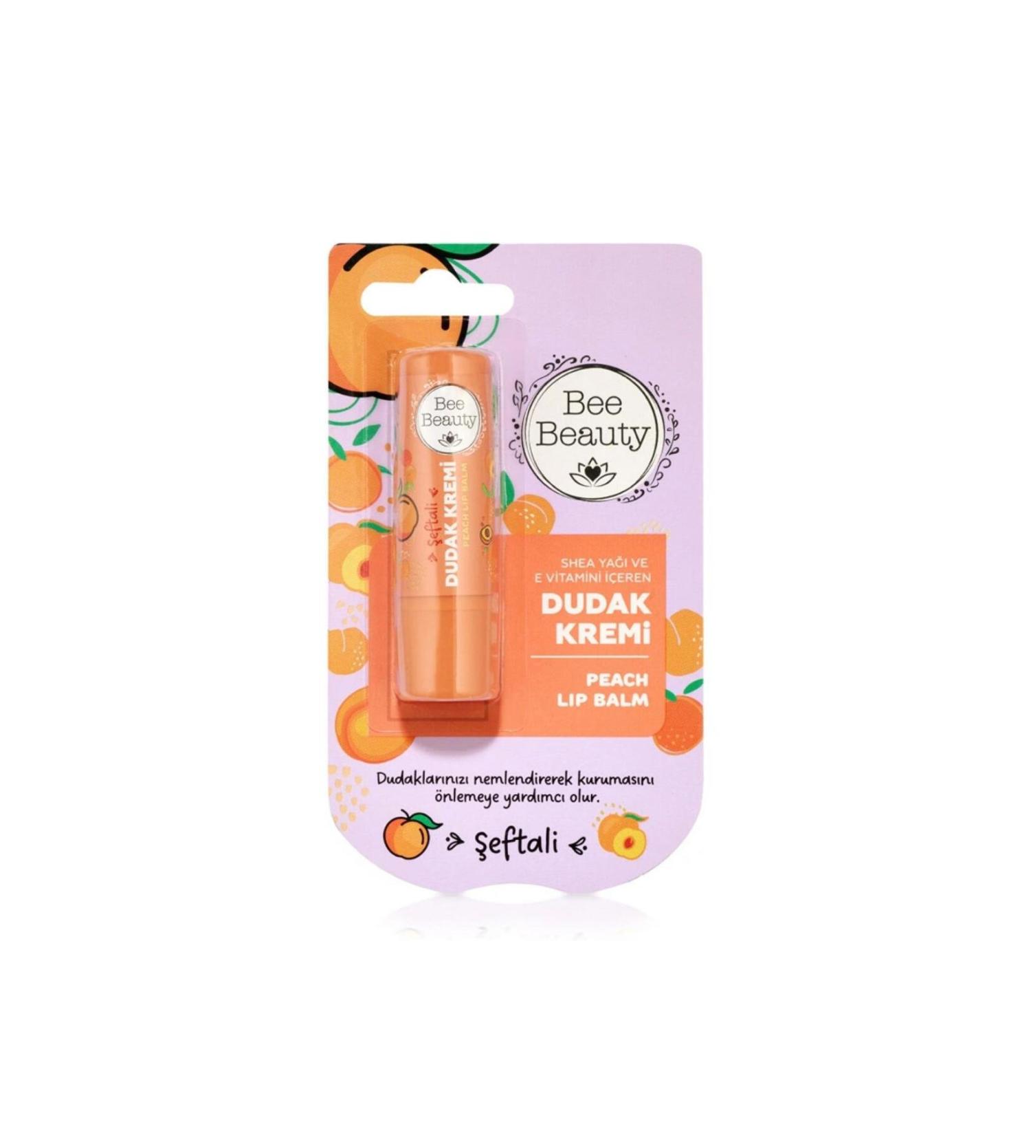 Bee Beauty Lip Balm Peach - Buy Online on GoSupps.com