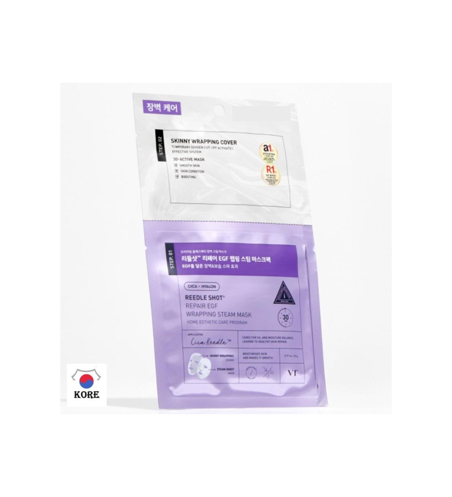 Daiso KOREA Daiso VT Reedle Shot Repair EGF Wrapping Steam Mask 2 STEP (Steam Mask) - Buy Online on GoSupps.com