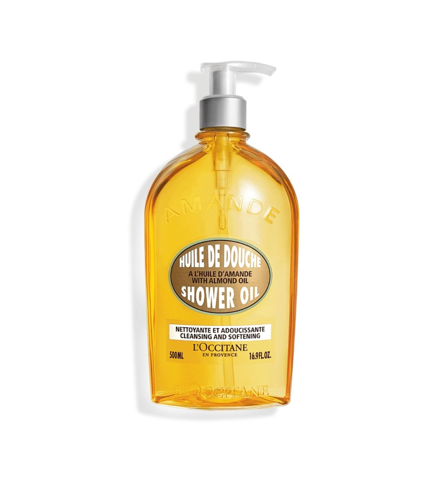 L'Occitane Almond Shower Oil - Nourishing Moisturizing Shower Gel with Vitamin E and Sweet Almond Oil 500ML