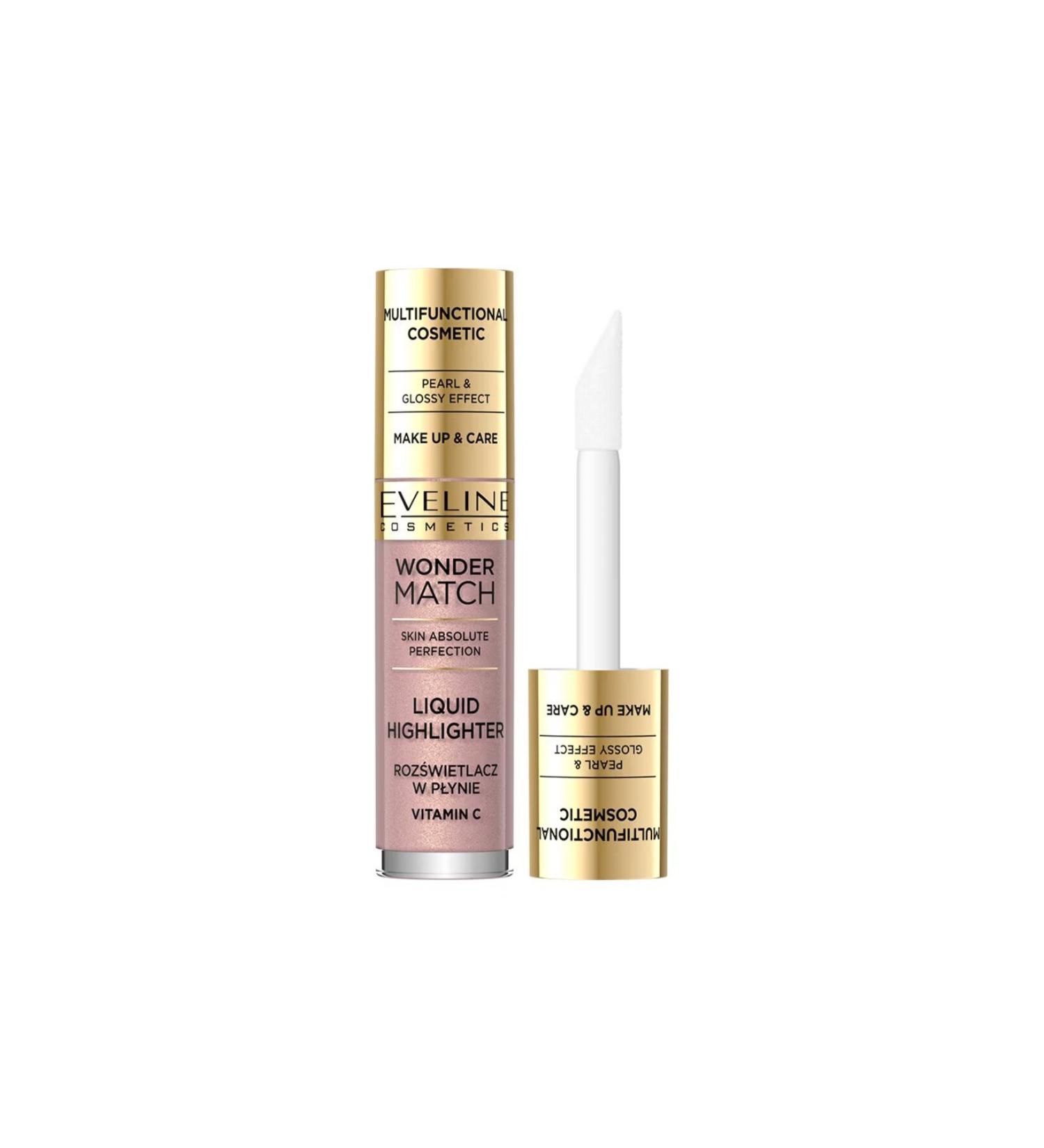 Eveline Cosmetics Wonder Match Liquid Vegan Highlighter with Vitamin C No 01 4.5ML - Buy Online on GoSupps.com