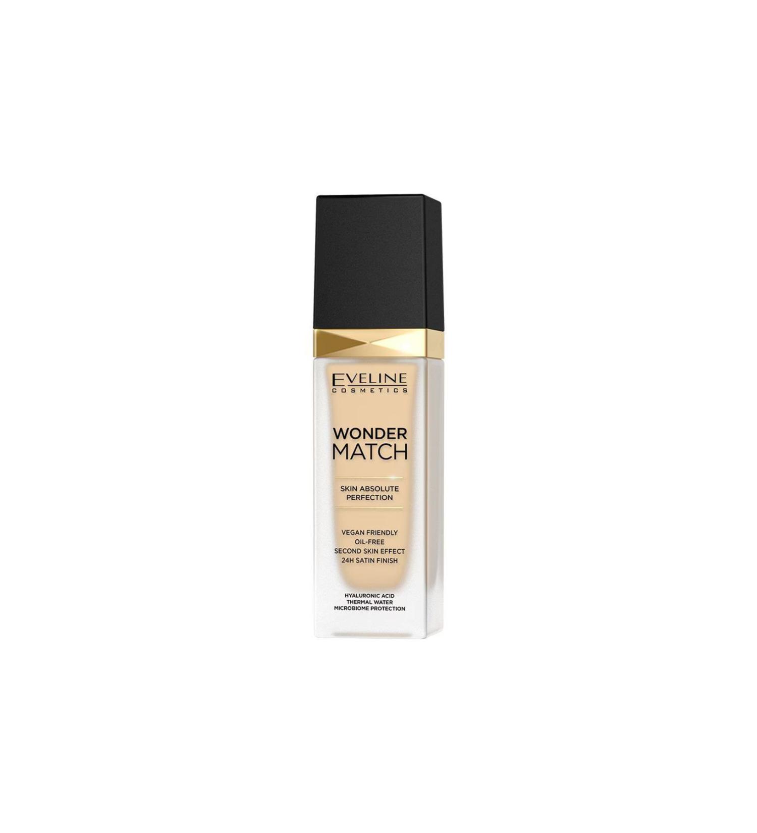 Eveline Cosmetics WONDER MATCH 12 LIGHT NATURAL VEGAN FOUNDATION 30ML - Buy Online on GoSupps.com