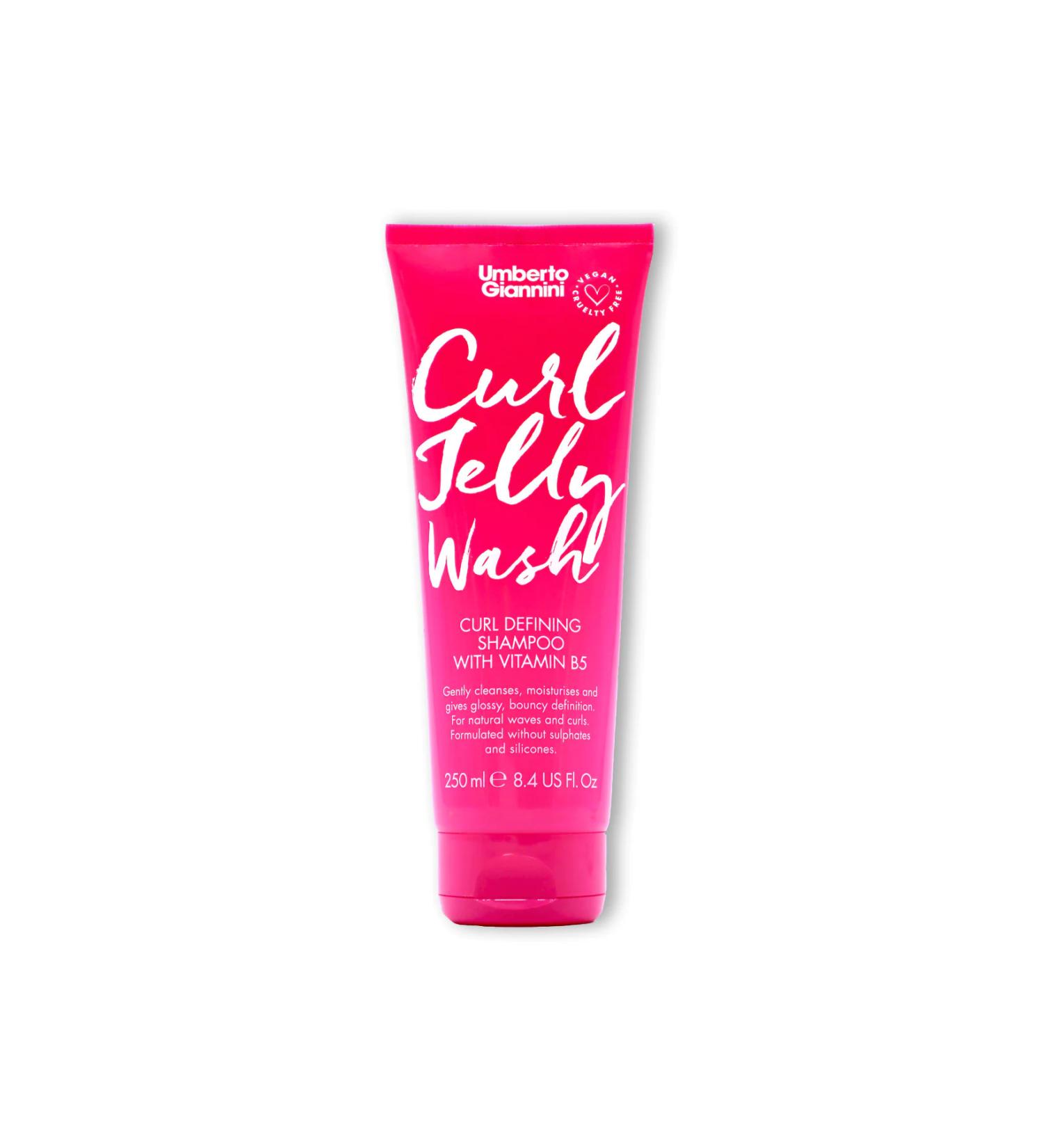 Umberto Giannini Curl Jelly Wash Shampoo Vitamin B5 Vegan Shampoo 250ml